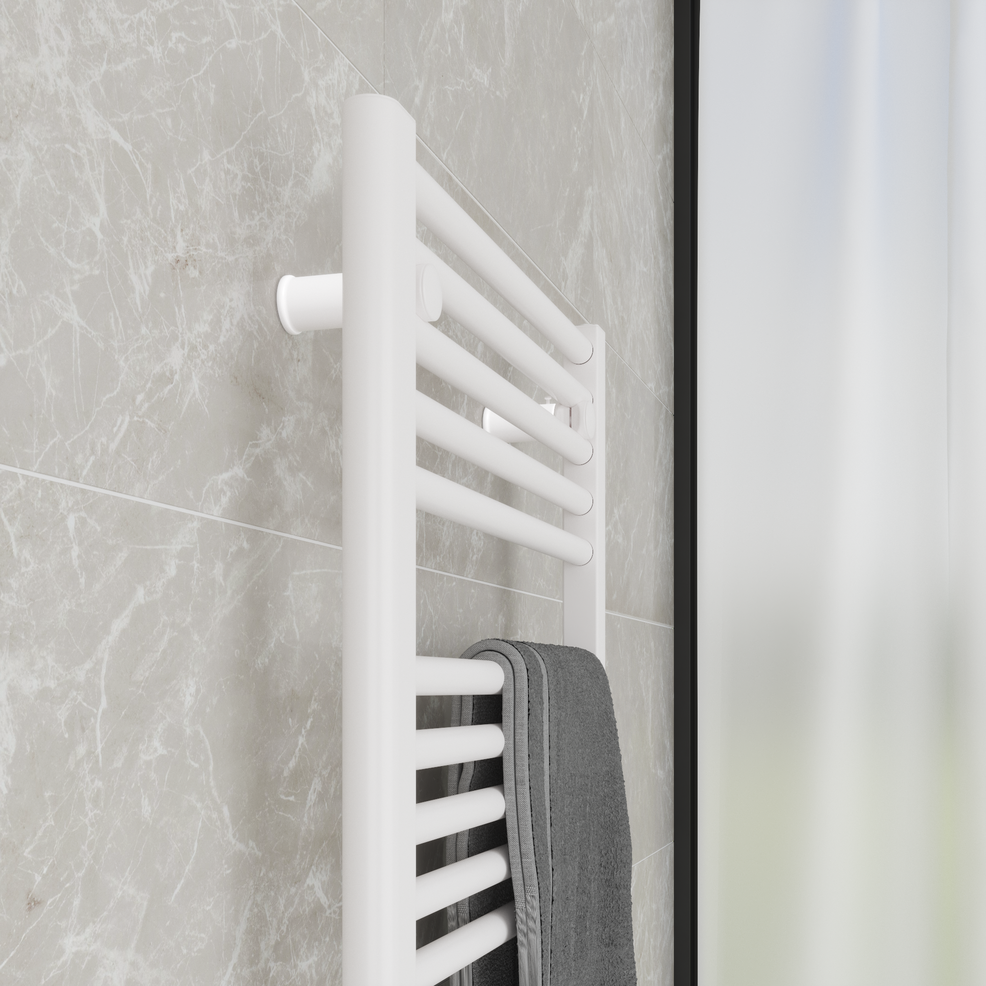 Termoarredo elettrico a fluido  EQUATION  500 W  bianco L 50 x H 98 x P 10 cm - 16