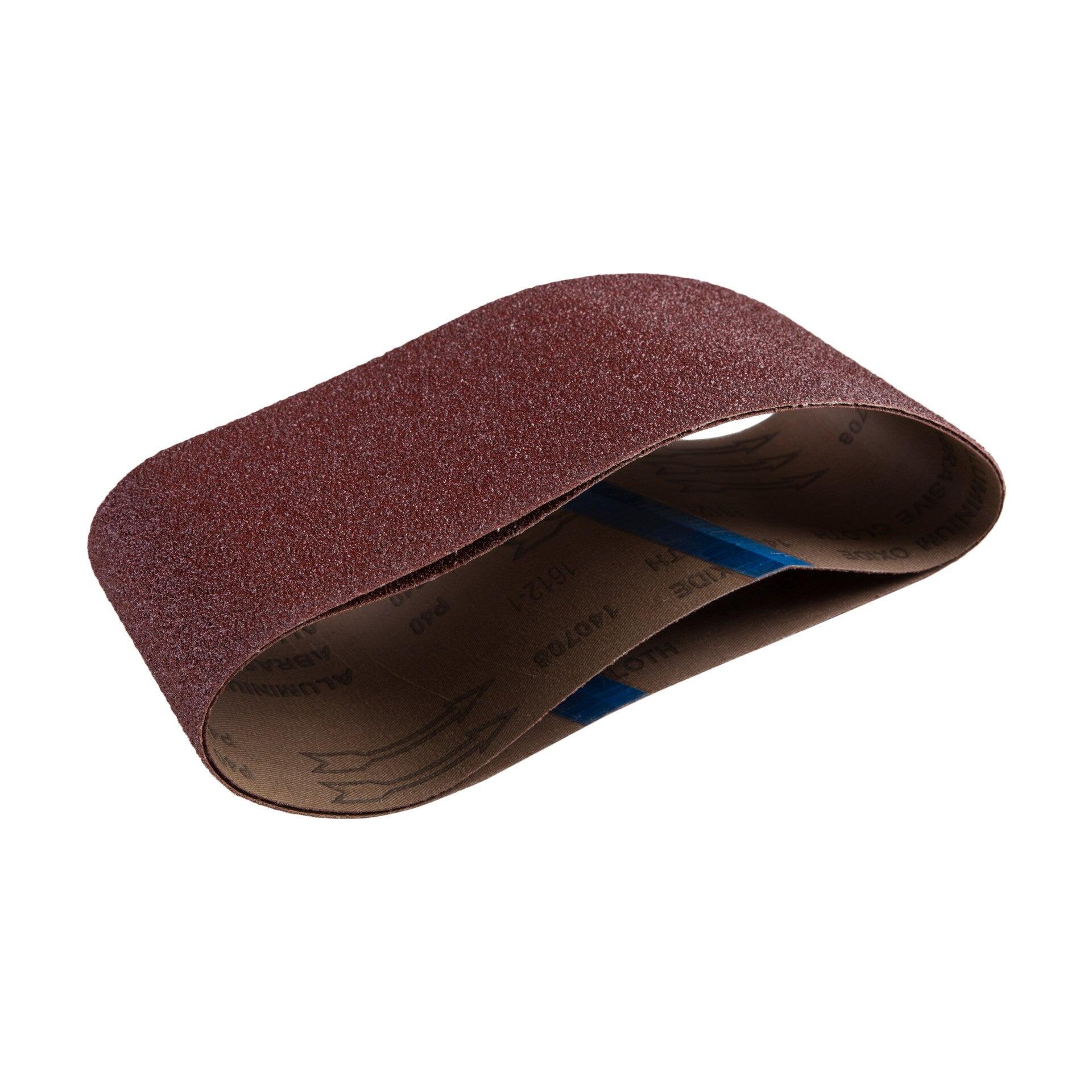 12 Bandes Abrasives Tissu 40x760mm - Grains 40/60/80/120/180/240 - Pour Lime à Bande