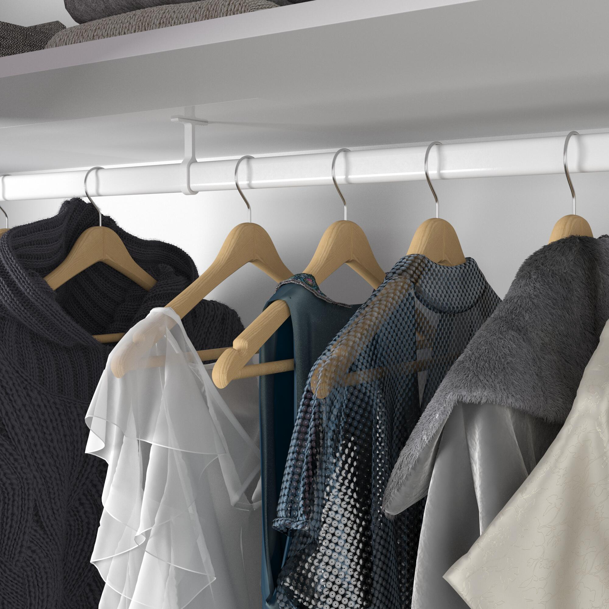 Support de barre de penderie Ovale - 2