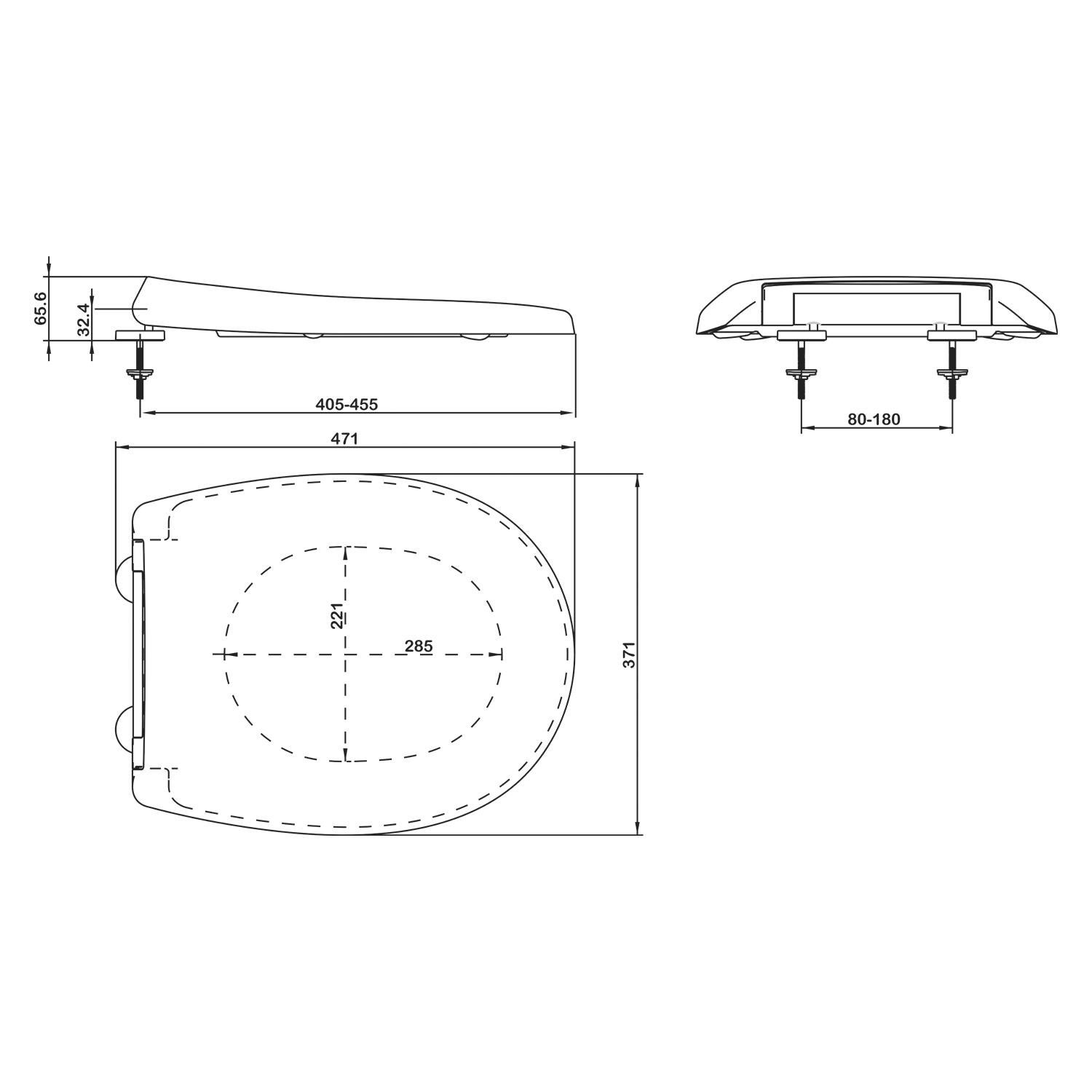 Abattant frein de chute anthracite Click & clean BEMIS - 5