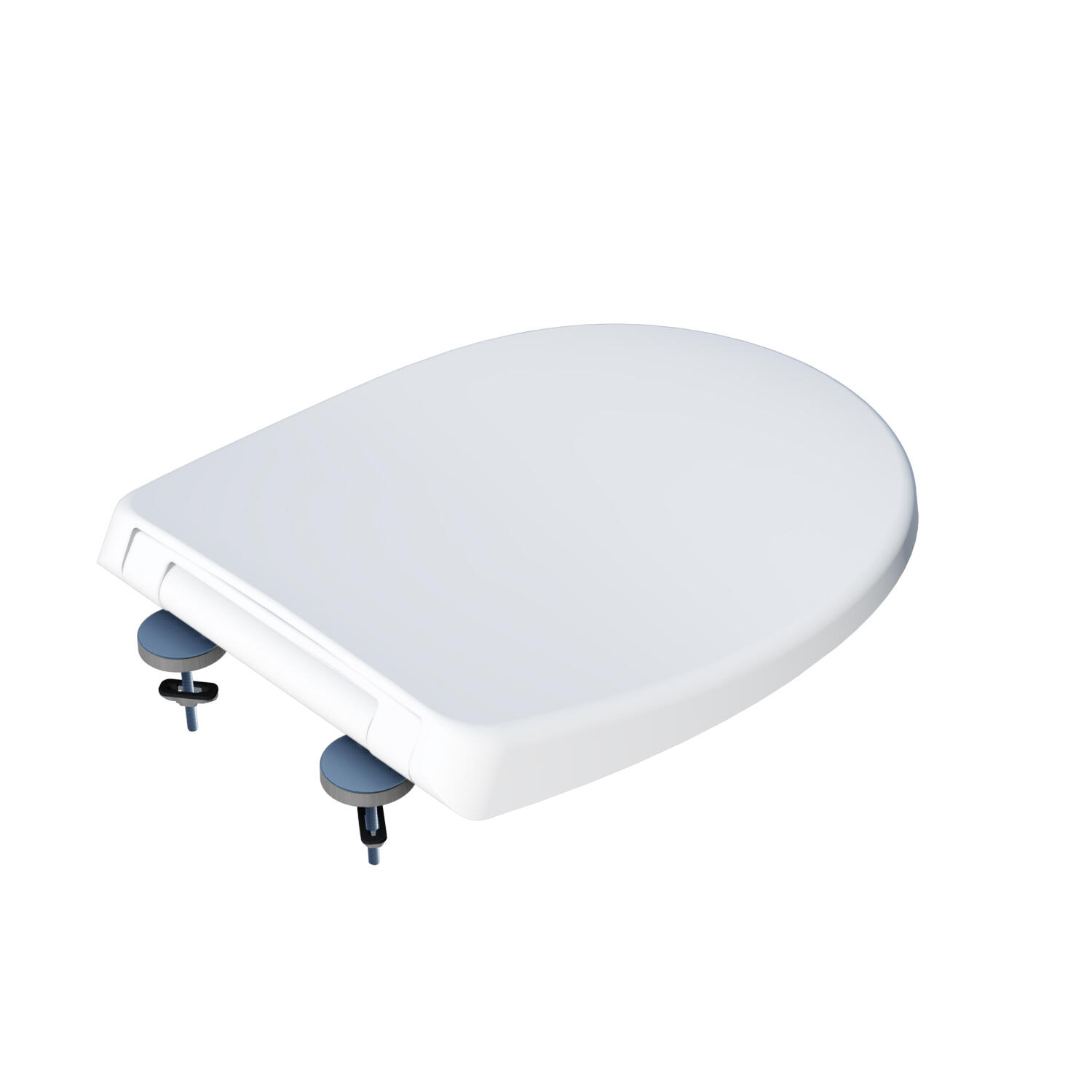 Abattant déclipsable frein de chute plastique thermodur Click & clean blanc - 6