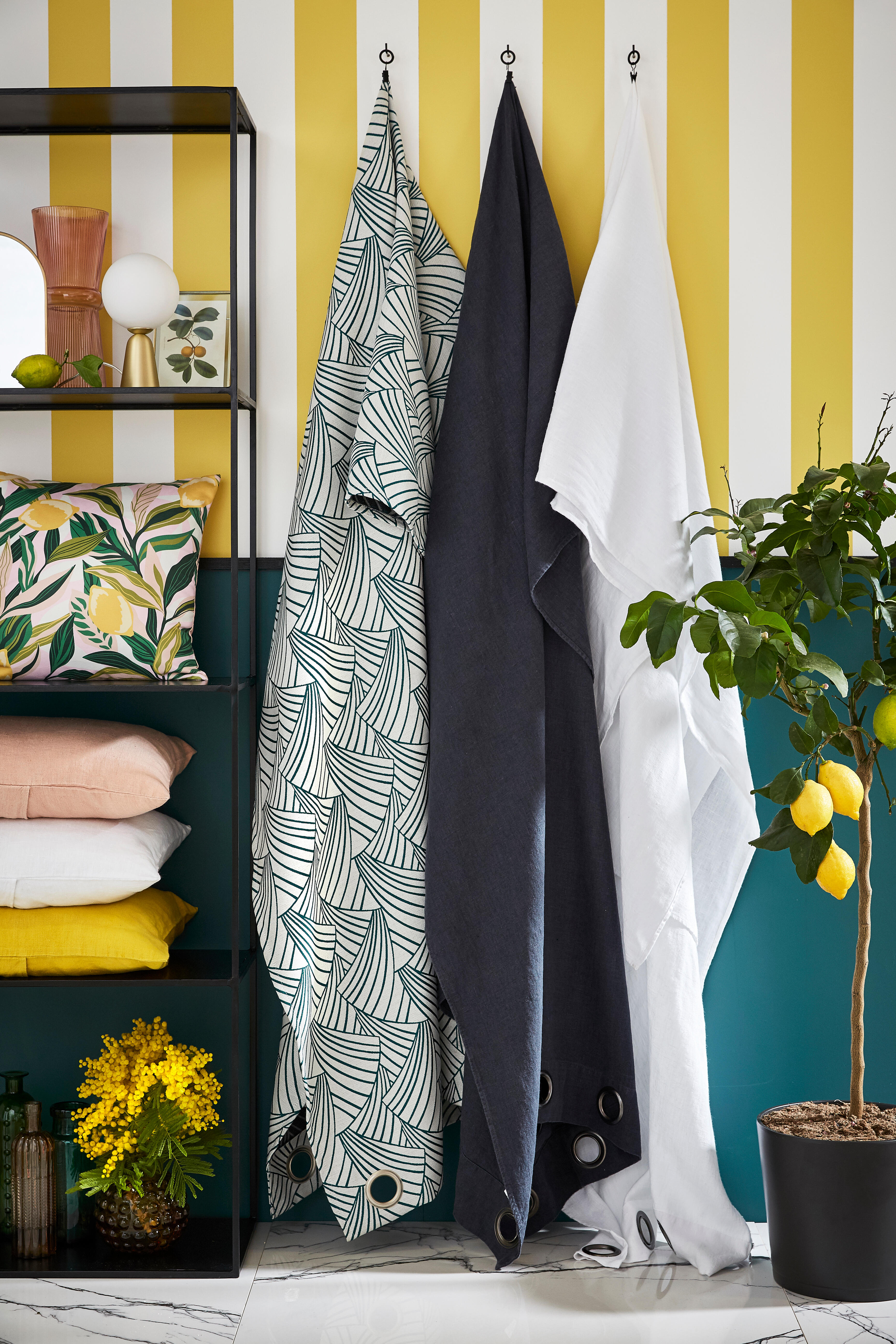 Rideau tamisant, Ardeco, vert H.250 x l.135 cm - 10