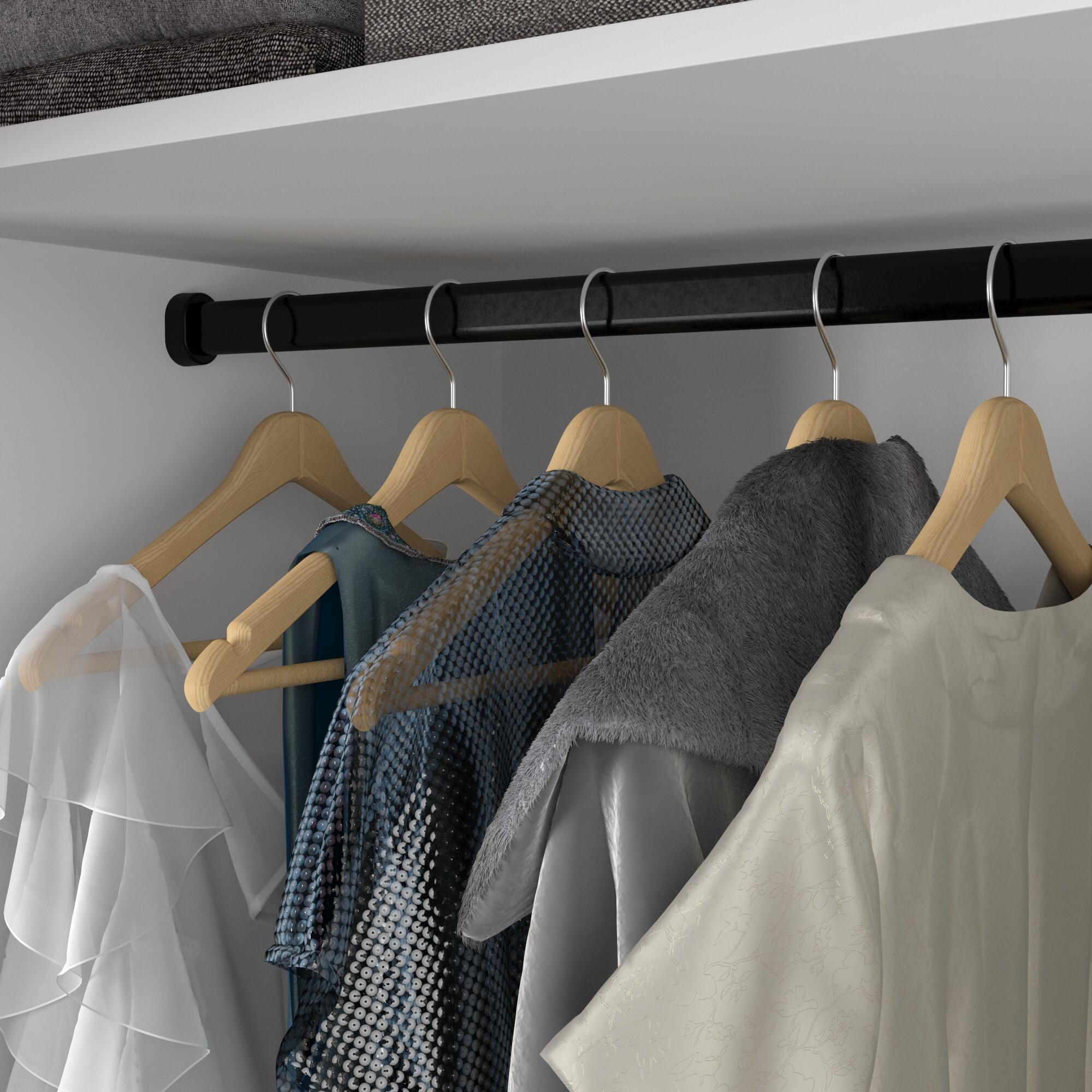 Support de barre de penderie Ovale - 2