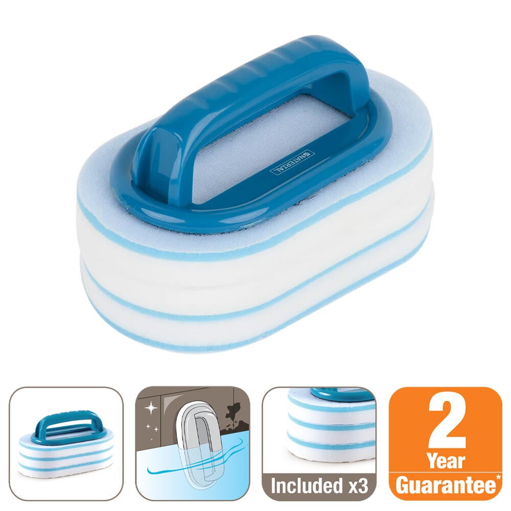 Brosse ligne d'eau avec 3 recharges NATERIAL - 3