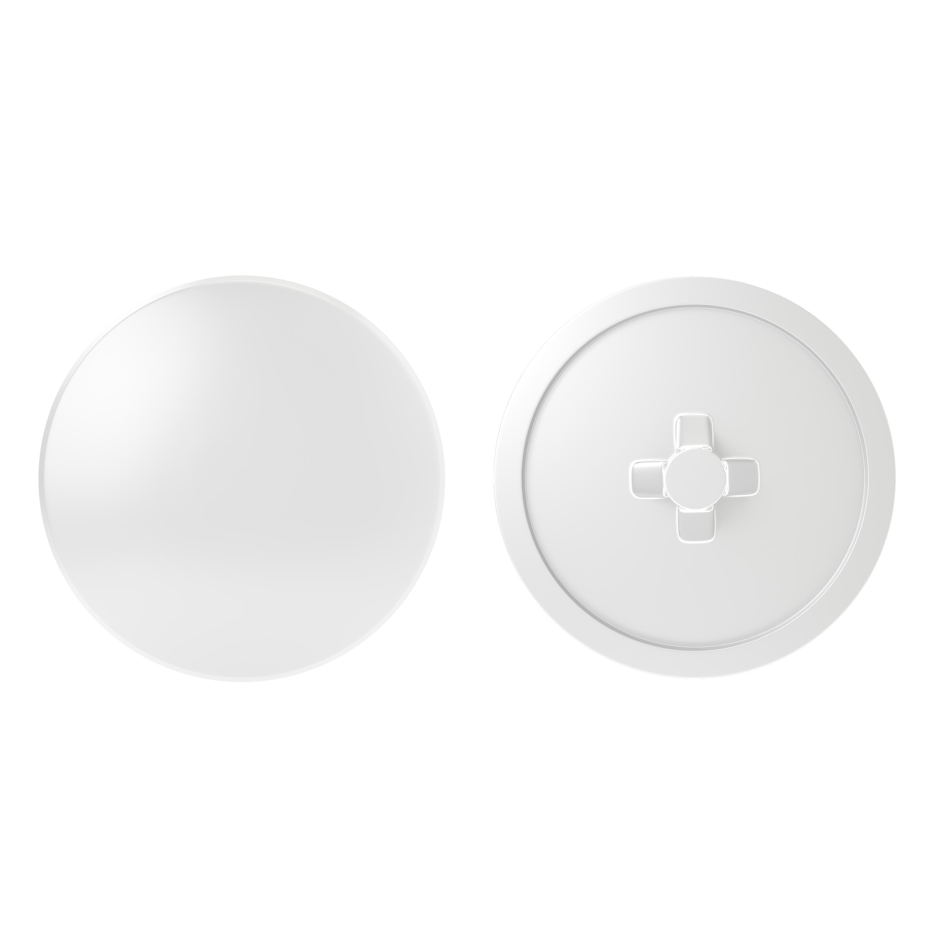 Coprivite tondo STANDERS VD48A in polipropilene bianco ø 4.5 mm, 10 pezzi - 4