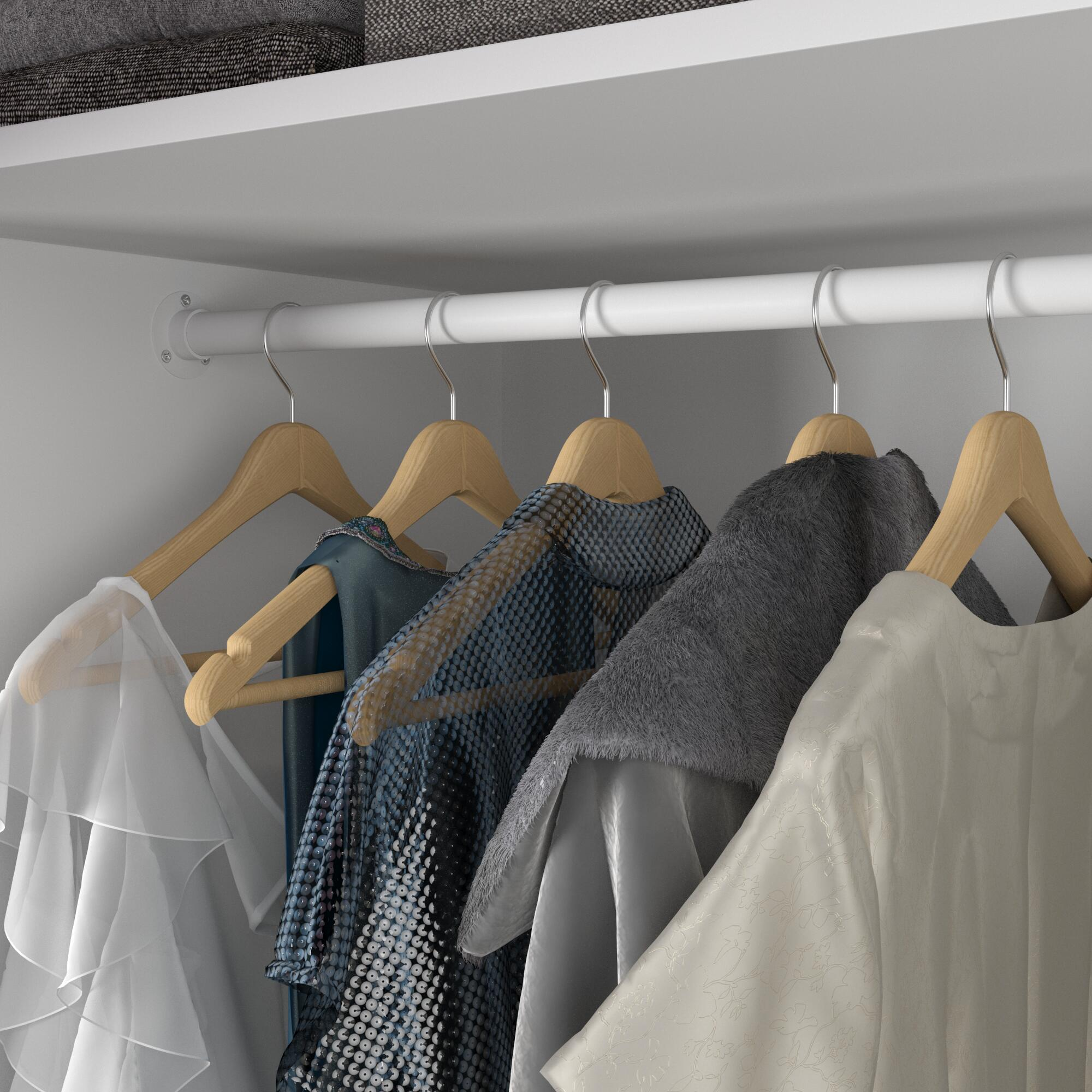 Support de barre de penderie Rond - 2