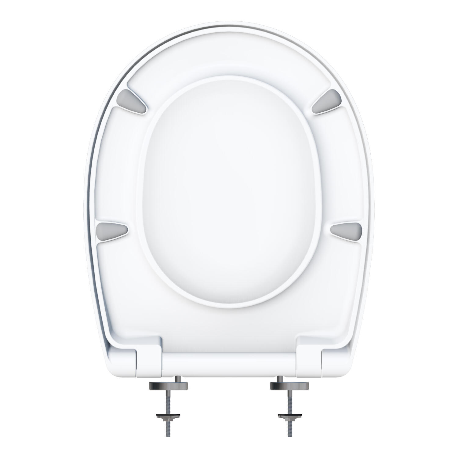 Abattant déclipsable frein de chute plastique thermodur Click & clean blanc - 7