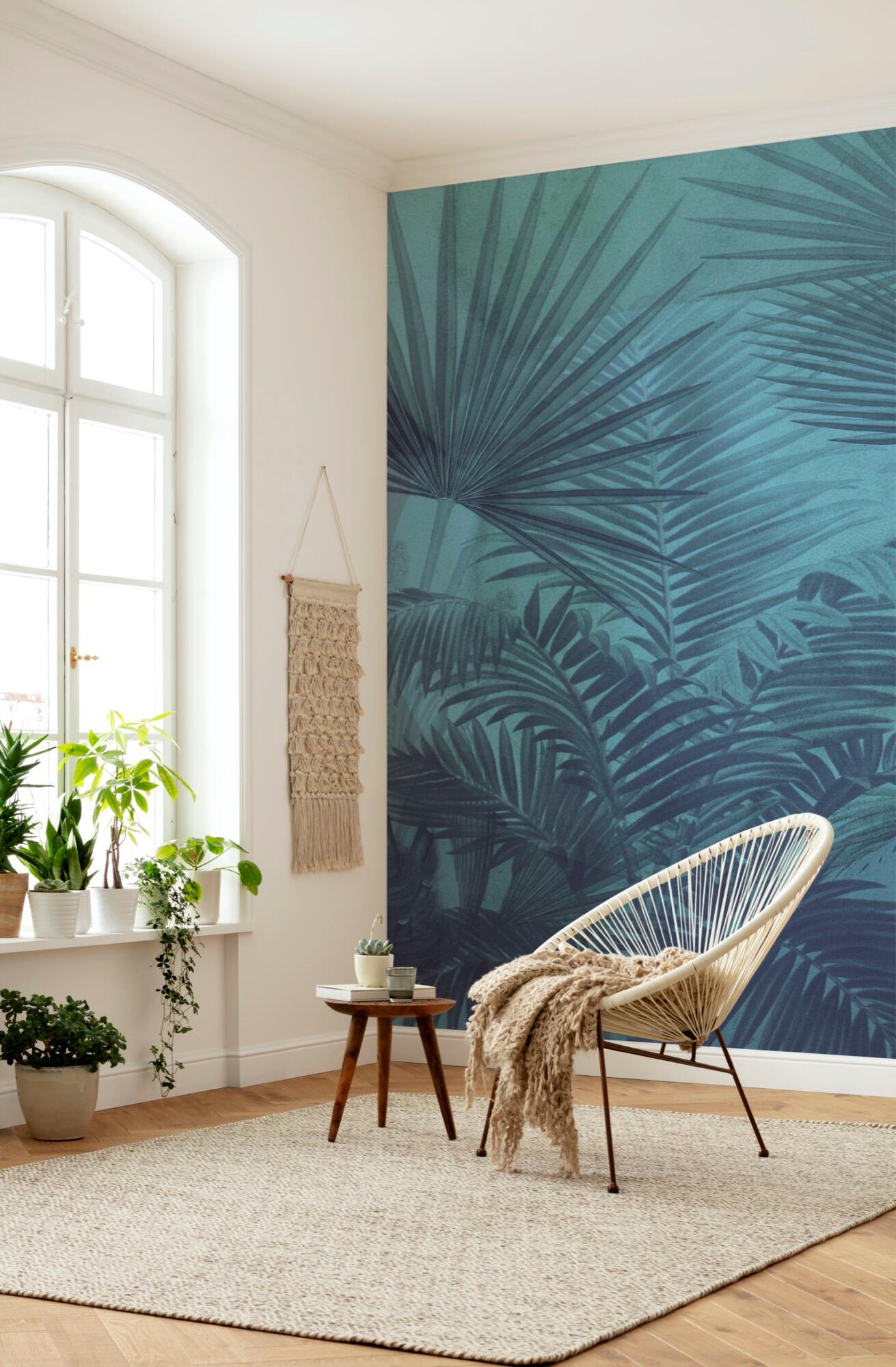 Papier peint panoramique transparence bleu l.200 x H.280 cm | Leroy Merlin