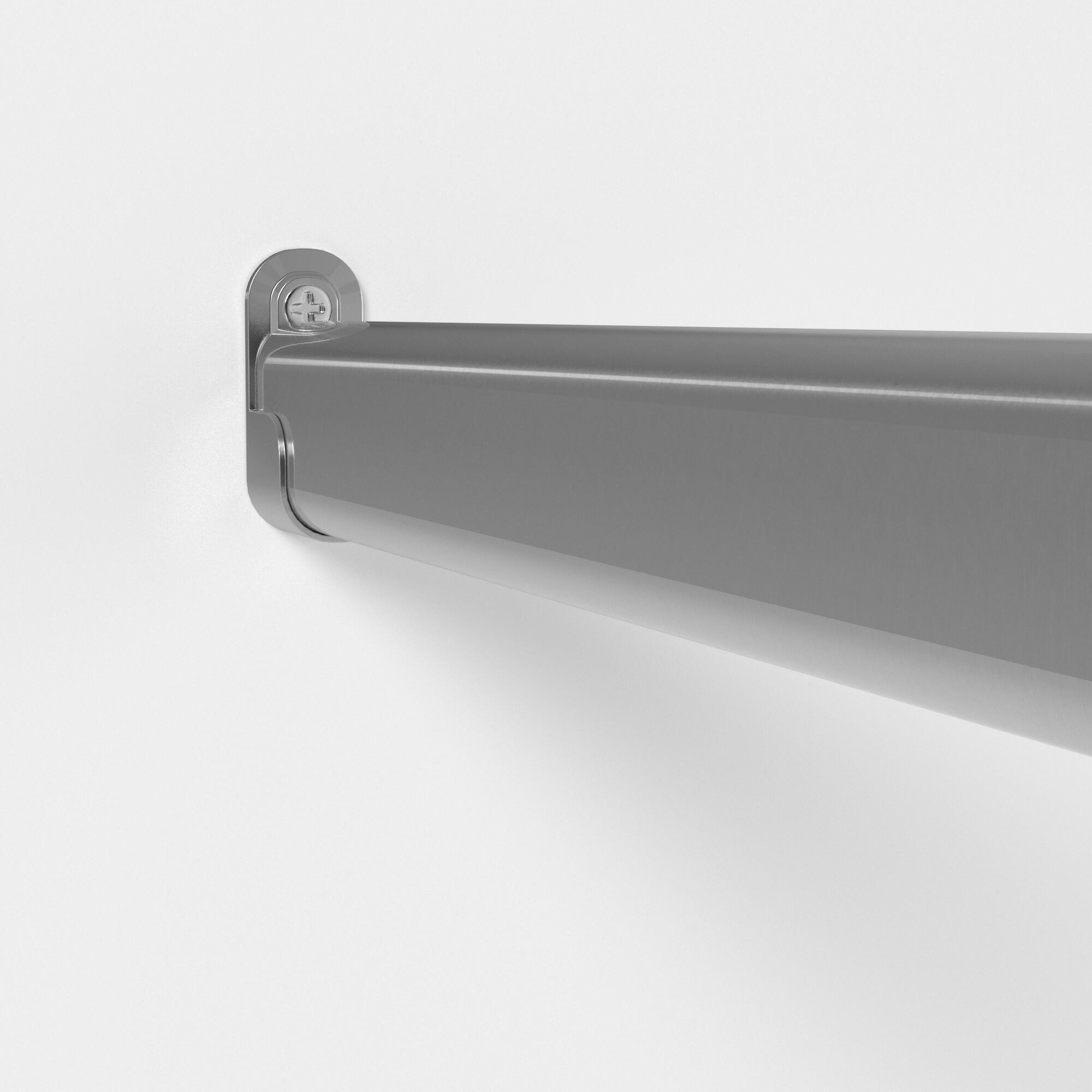 Kit 4 Supports Pour Tringles Ovales NOPKESV - Métal Pour Rideaux Et Penderies