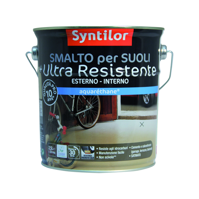 Smalto per pavimenti SYNTILOR Alta resistenza grigio pietra 2.5 L