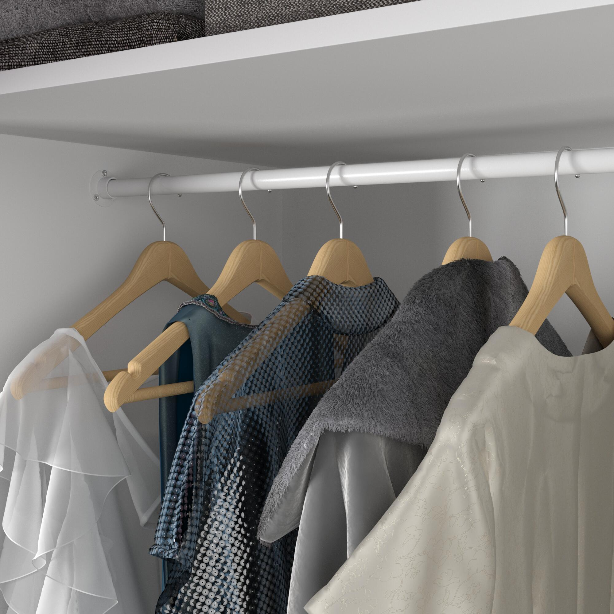 Support de barre de penderie Rond - 3