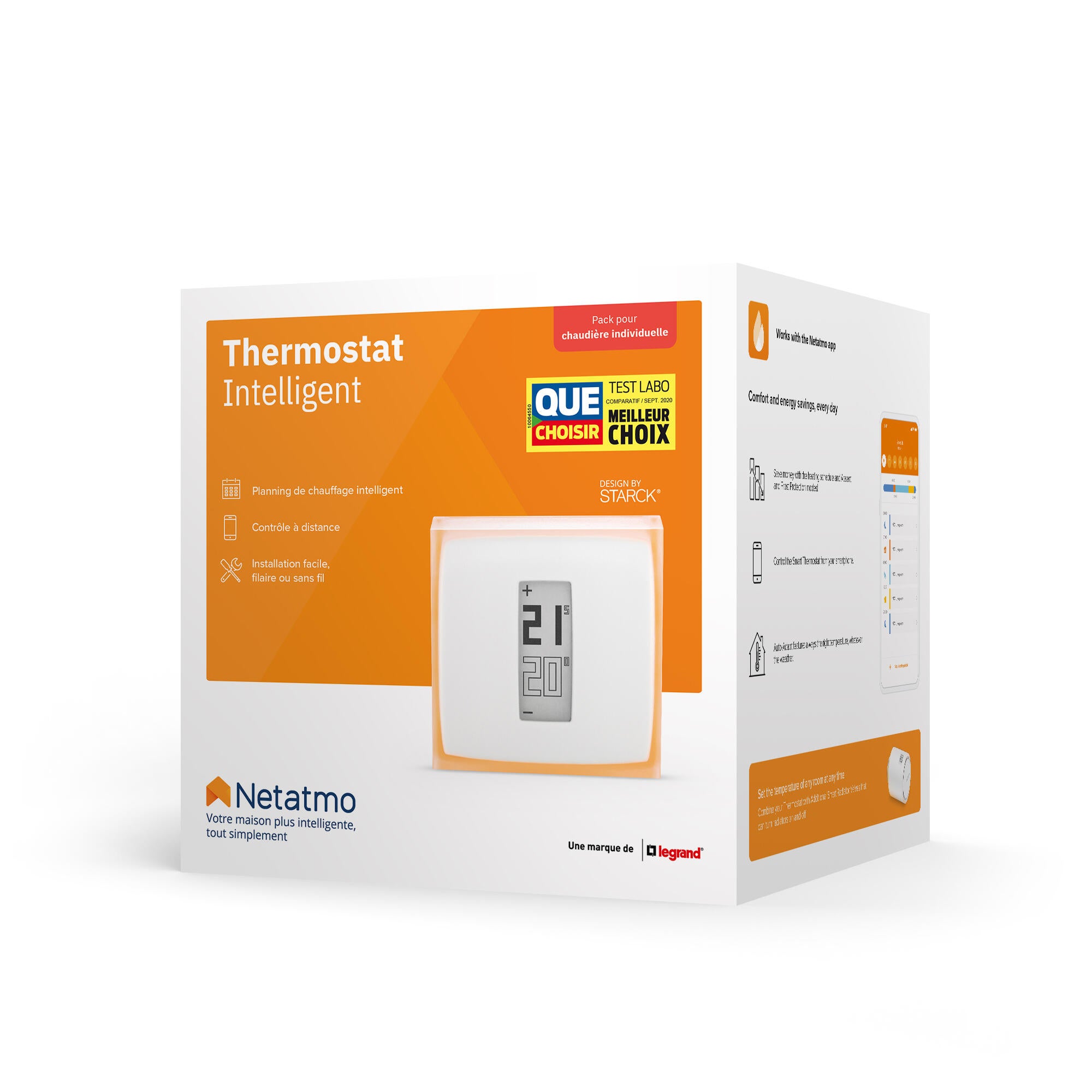 Thermostat connecté chaudière, pompe à chaleur air / eau filaire ou sans fil NET - 5