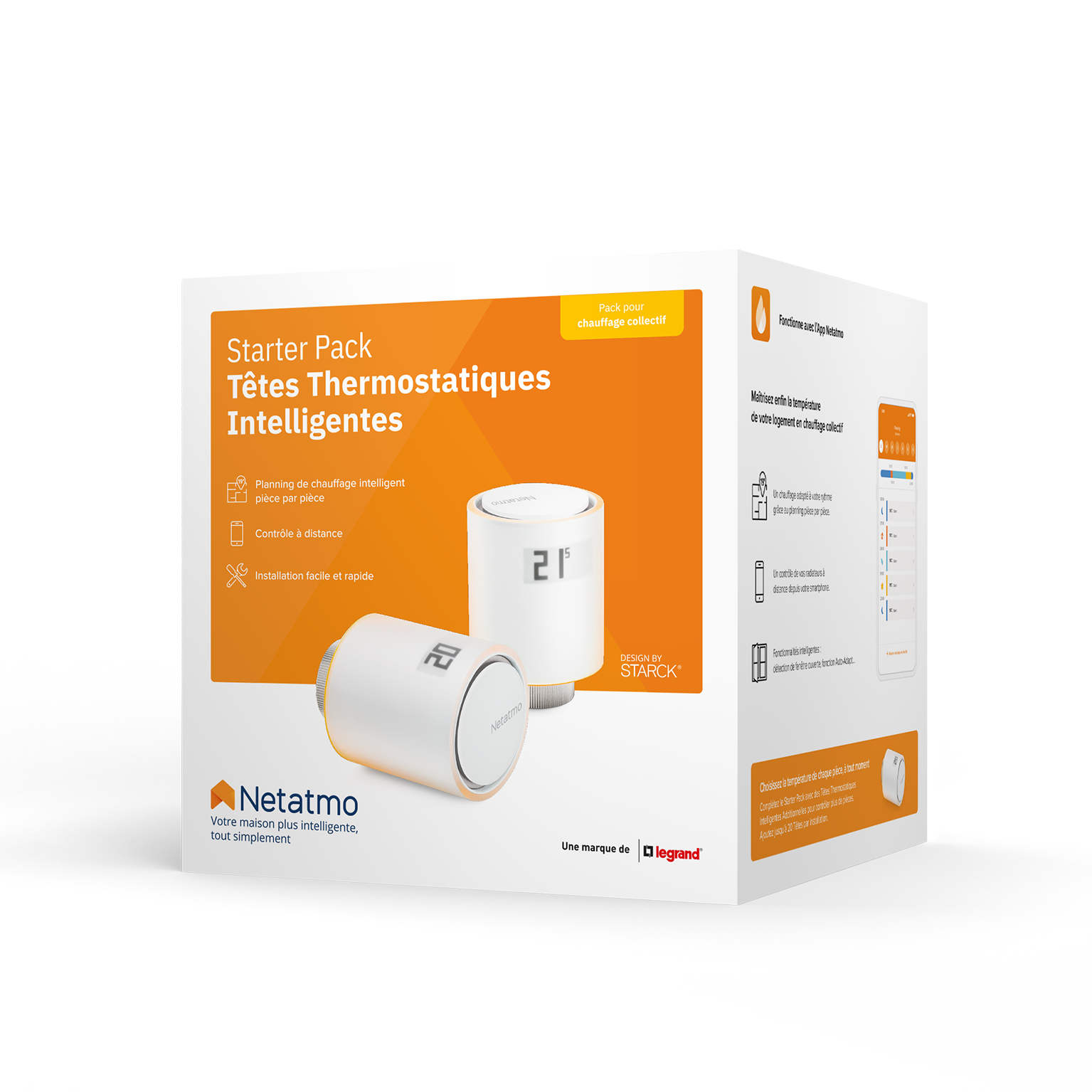 Starter Pack - Têtes Thermostatiques Intelligentes NETATMO - 6
