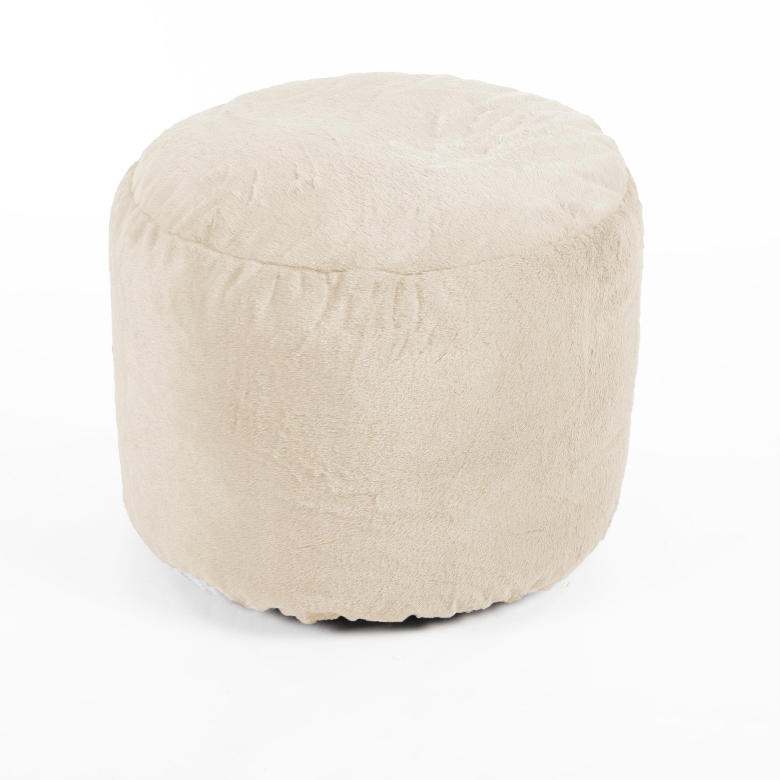 Pouf Poire Relax Similicuir Indoor Blanc Happers
