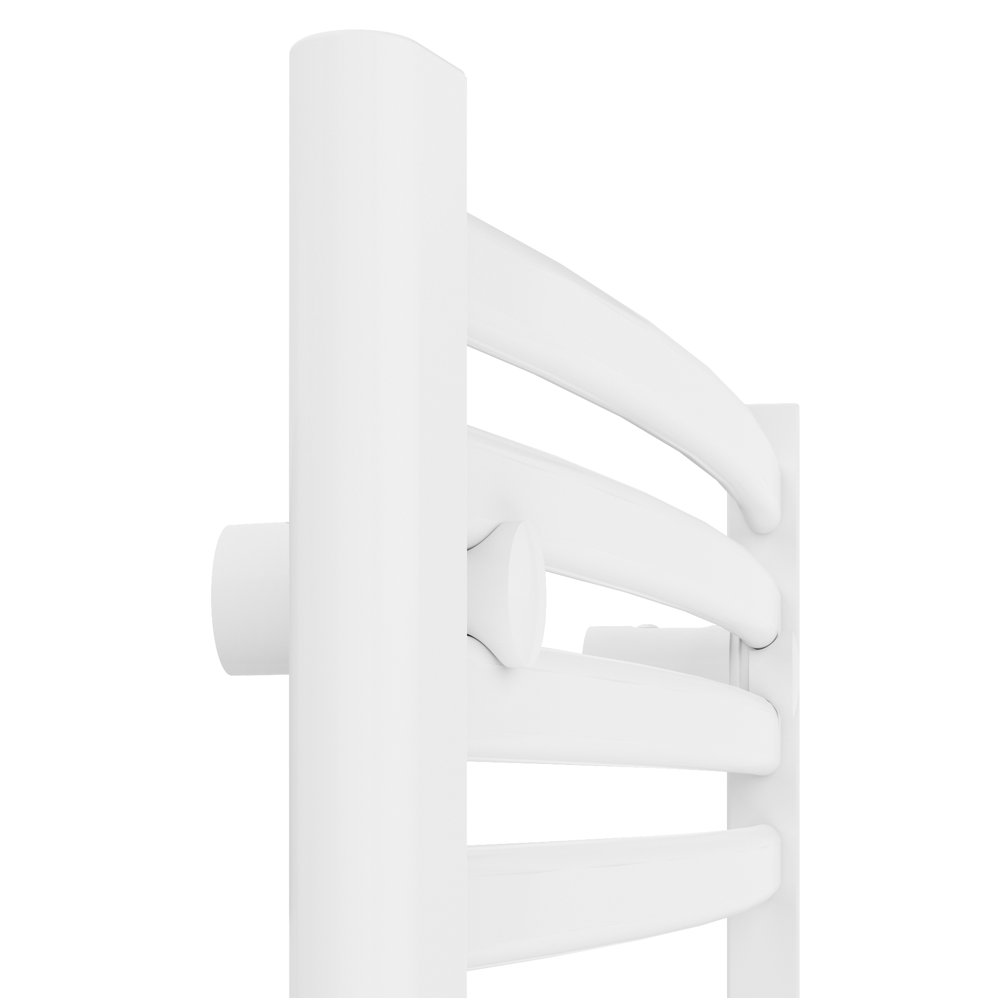 Sèche-serviettes eau chaude Borali EQUATION, 746 W, H.160 x l.55 cm courbé blanc - 5