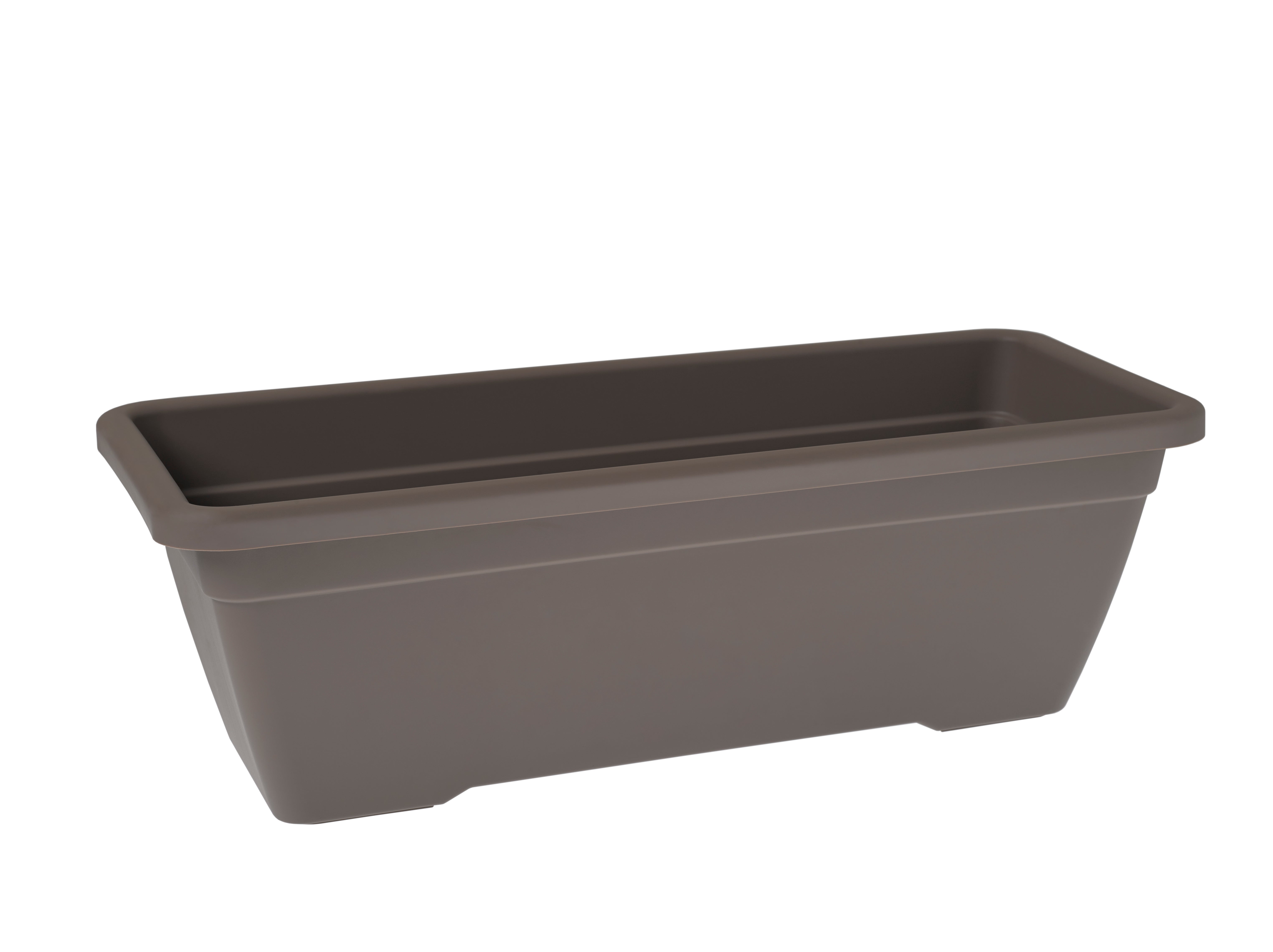 Lote jardinera y plato venezia taupe 60 cm