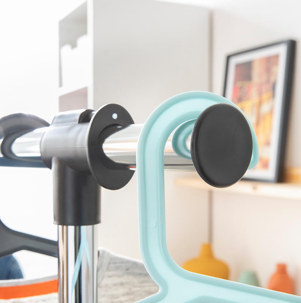 Charriot com rodas extensível aço cinza 86,3-114x51x101-159 cm Spaceo - 6