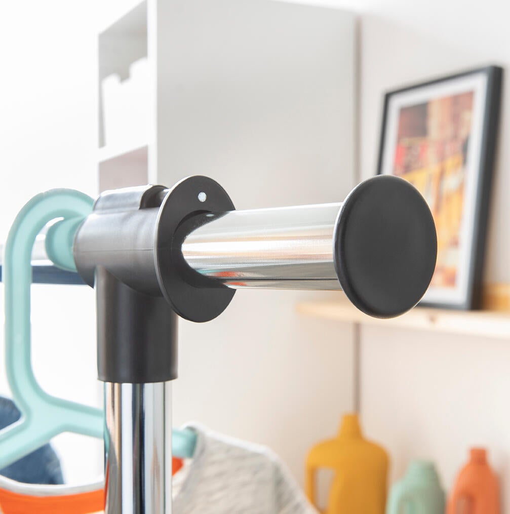 Charriot com rodas extensível aço cinza 86,3-114x51x101-159 cm Spaceo - 5