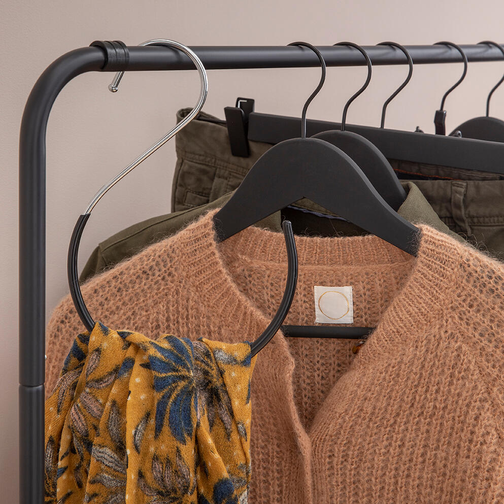 Pack 4 cabides madeira preto SPACEO - 27