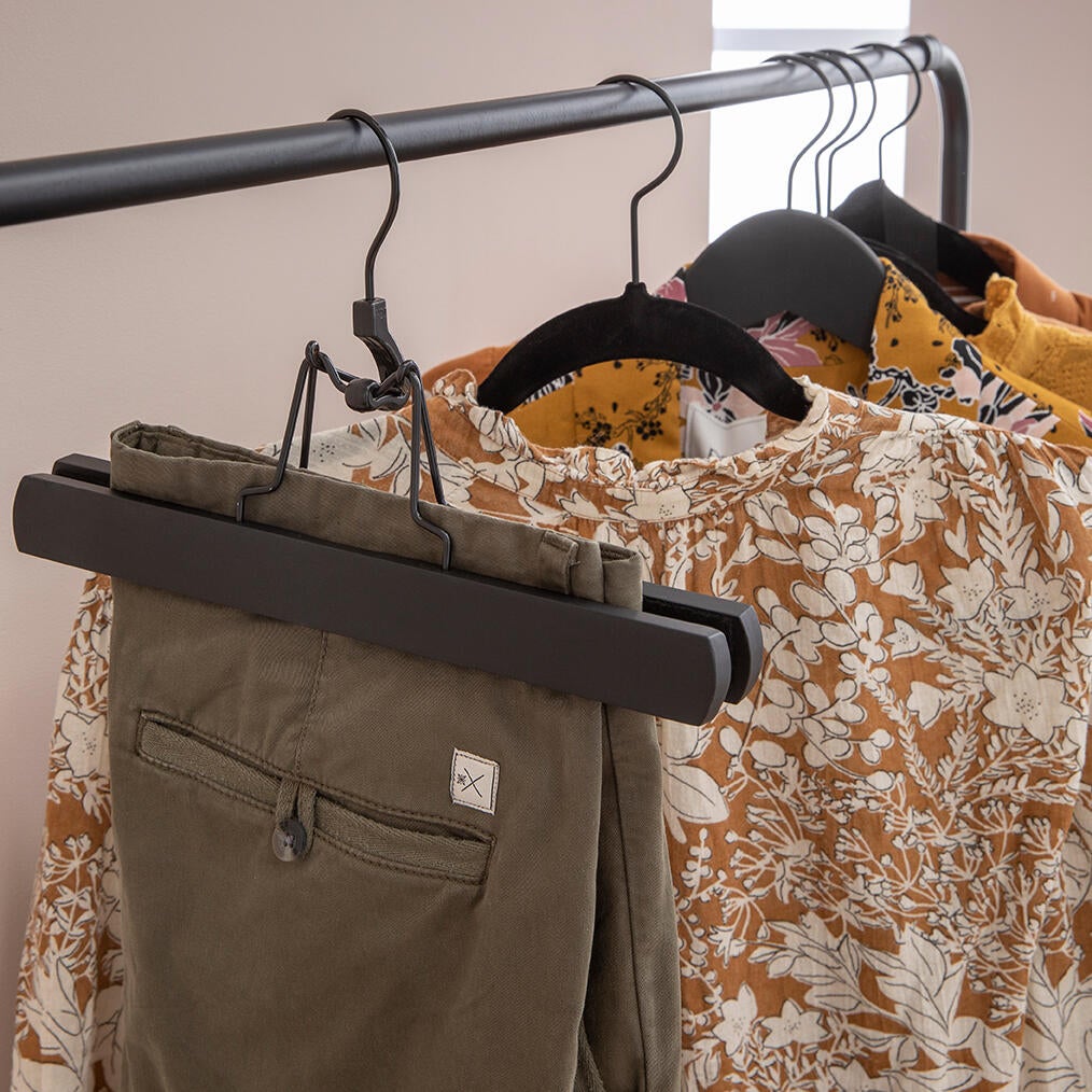 Pack 4 cabides madeira preto SPACEO - 31