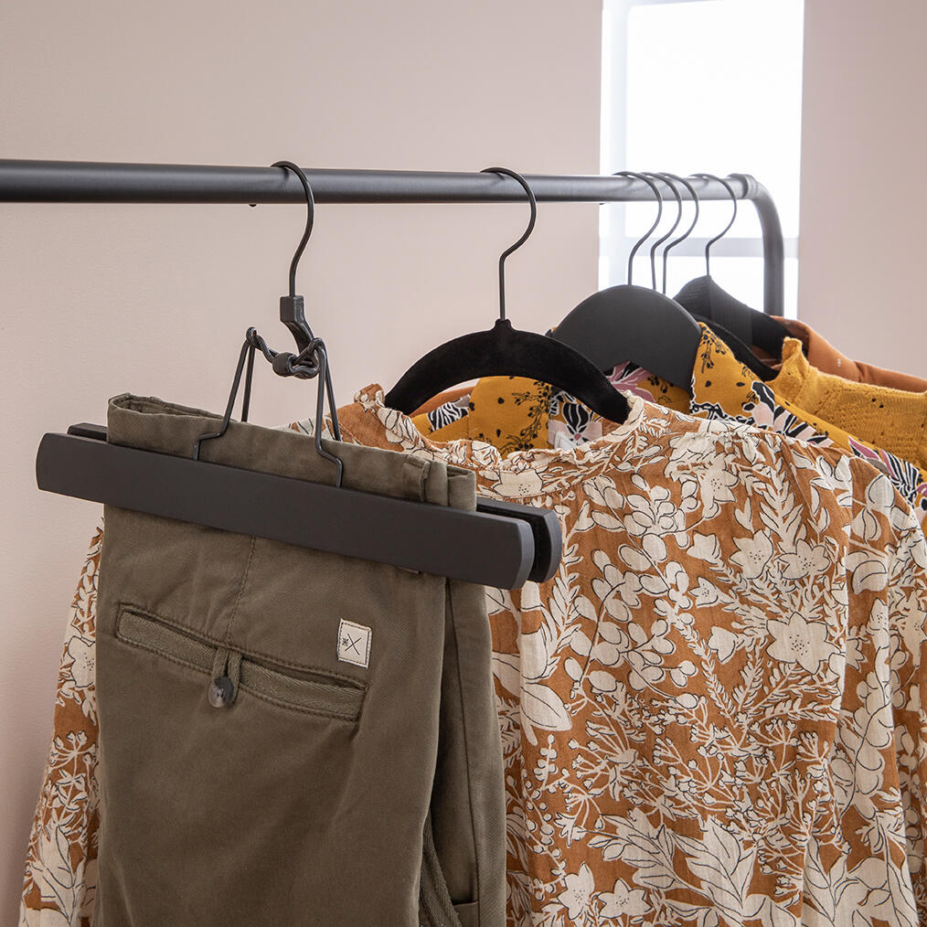 Pack 4 cabides madeira preto SPACEO - 37