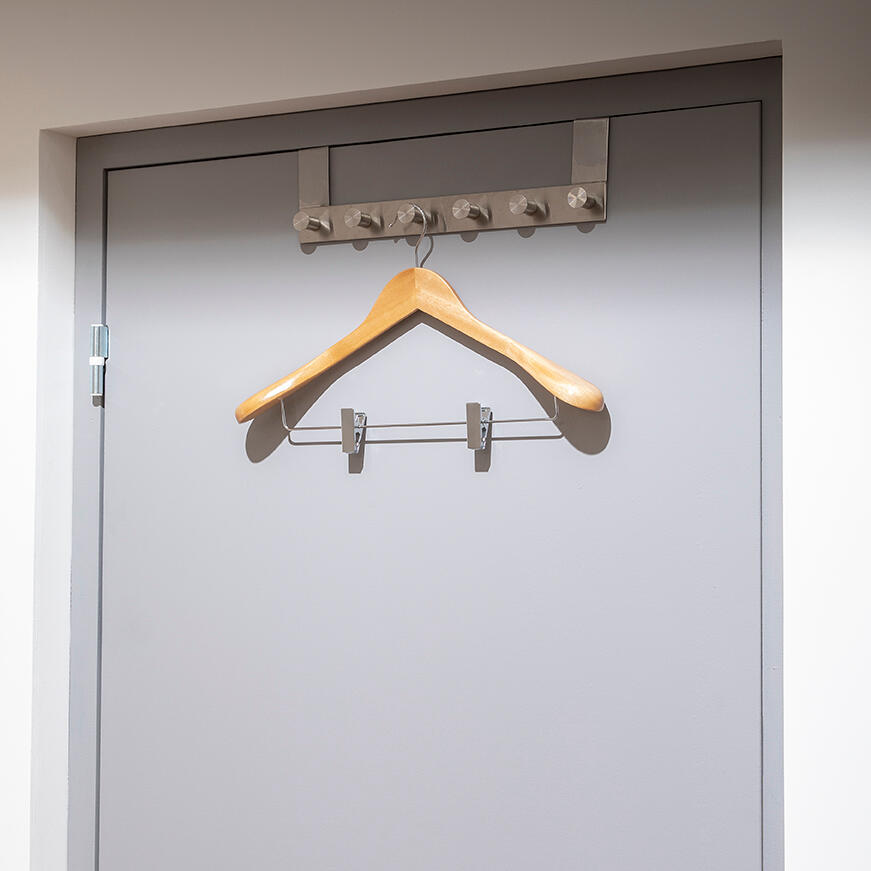 Cabide para casaco e calça pinças madeira - 2