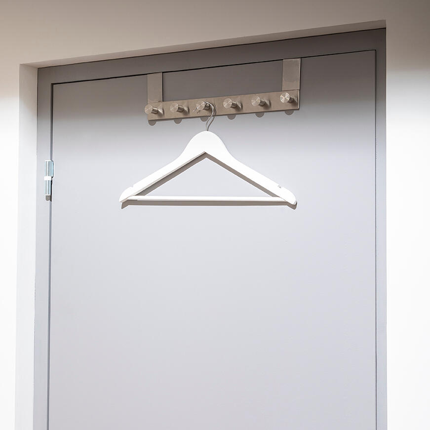 Pack 4 cabides madeira branco SPACEO - 16