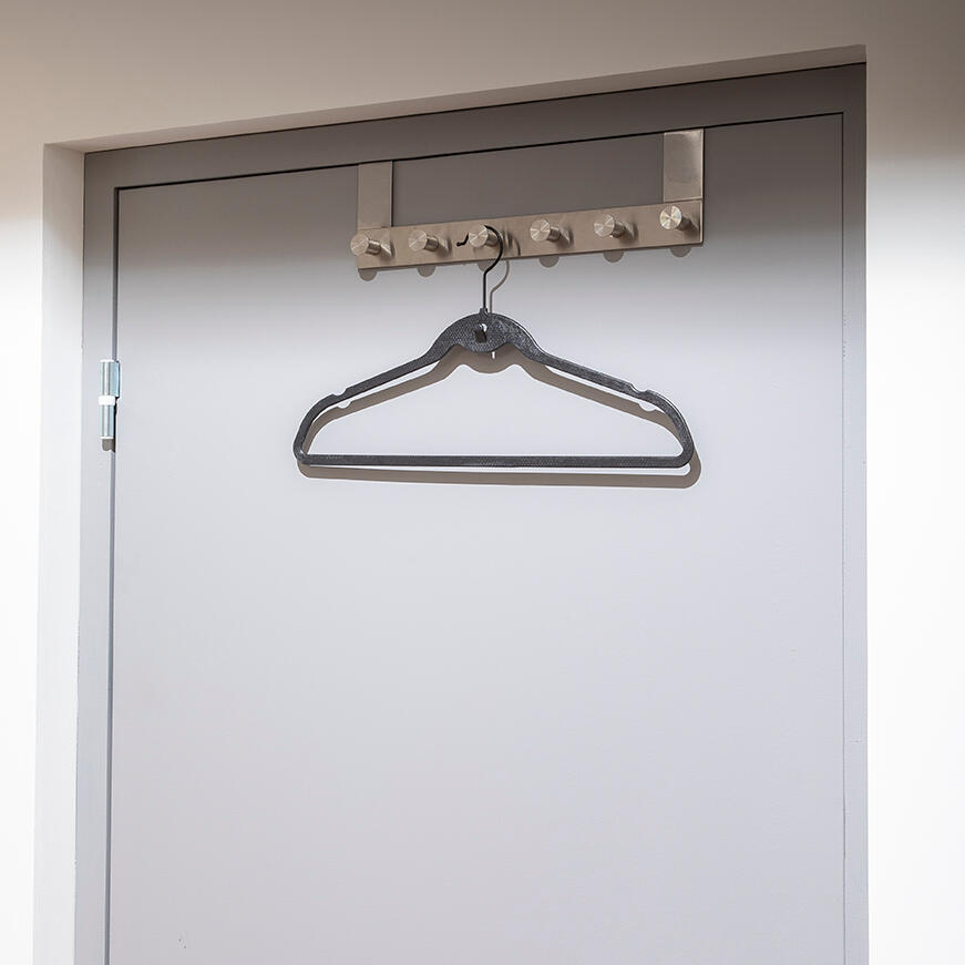 Set di 4 grucce antiscivolo L 45 x H 24 cm nero - 2