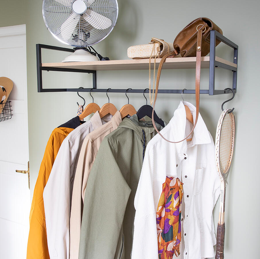 Pack 4 cabides madeira preto SPACEO - 4