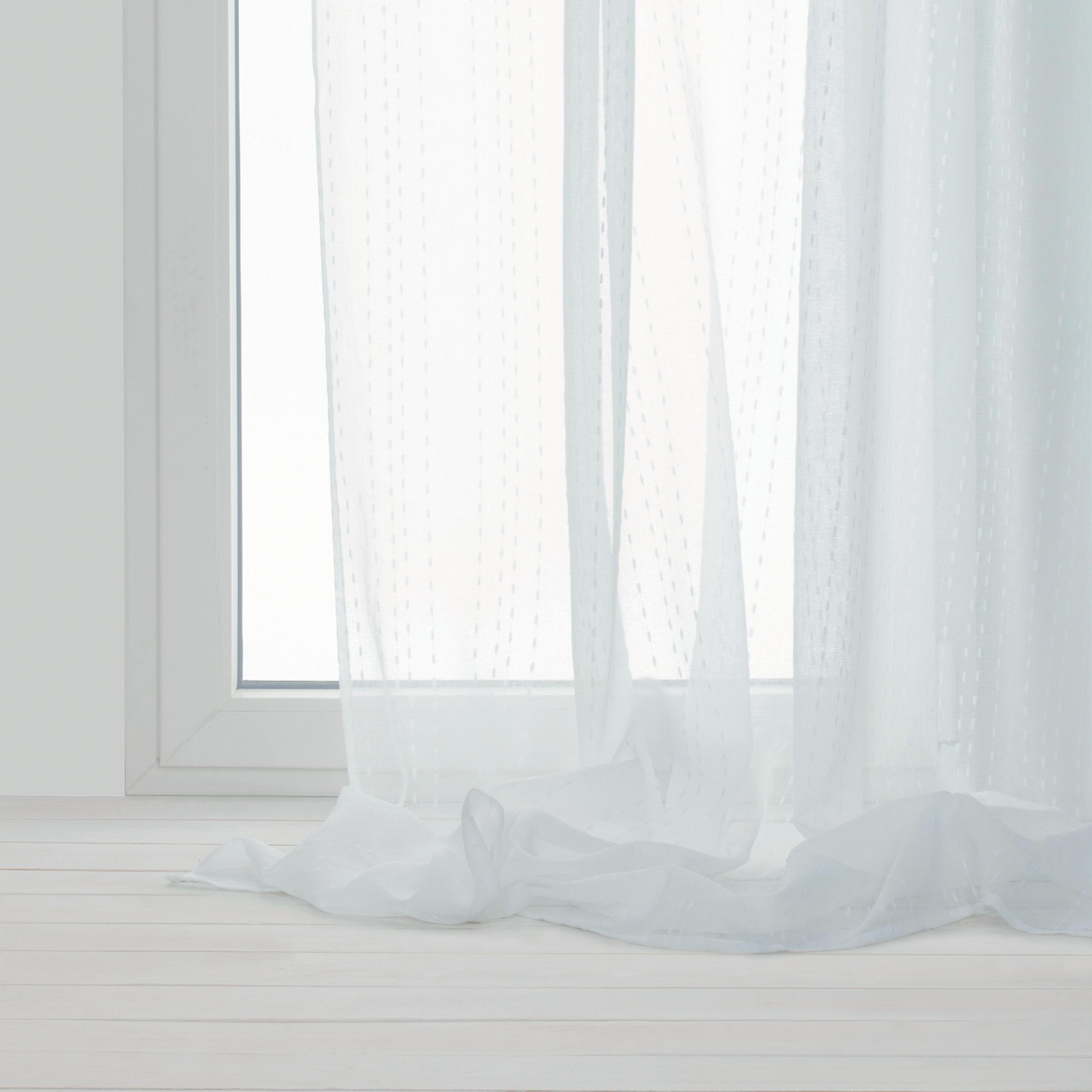 Tenda INSPIRE Livia bianco, fettuccia e passanti nascosti 200x280 cm - 13