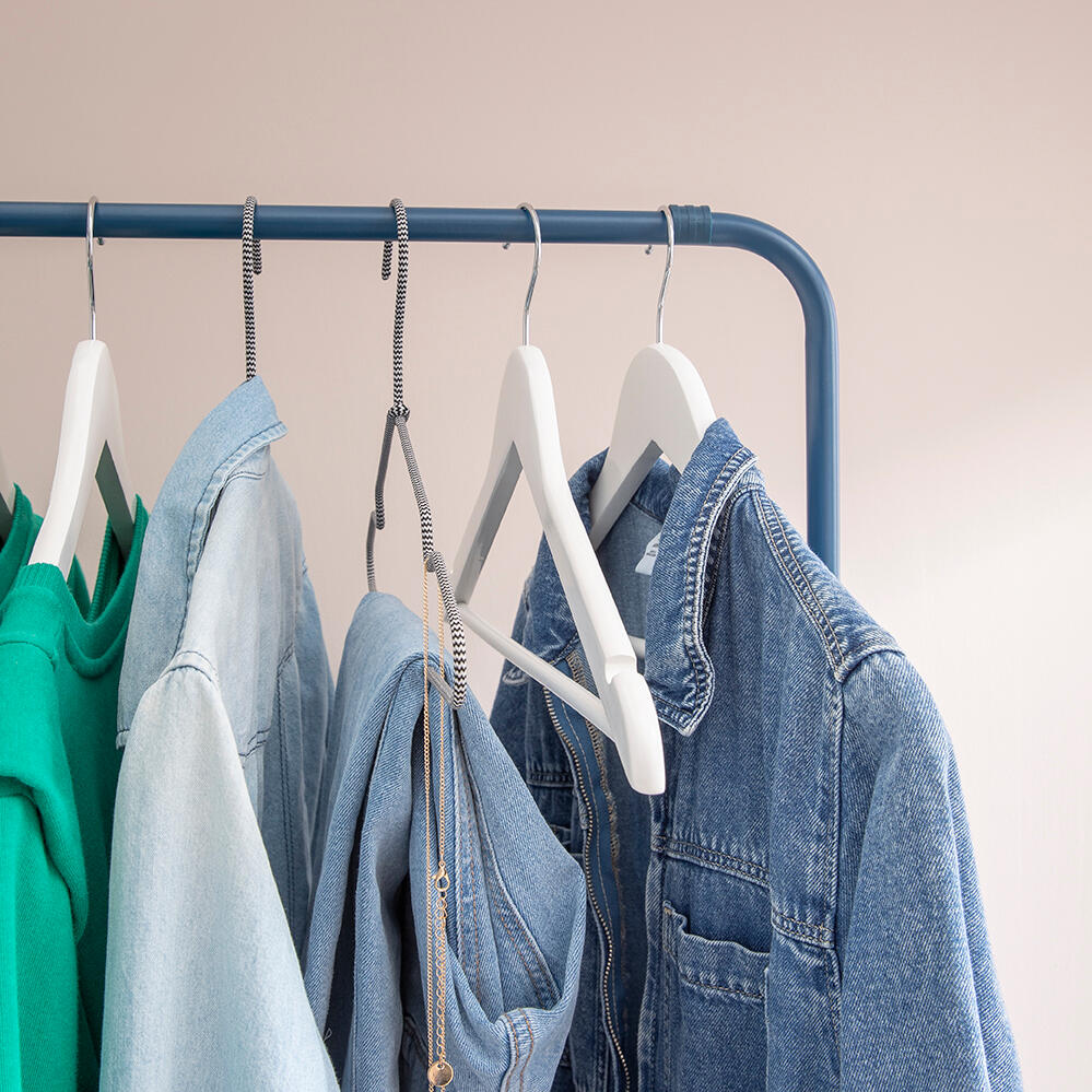 Pack 4 cabides madeira branco SPACEO - 29