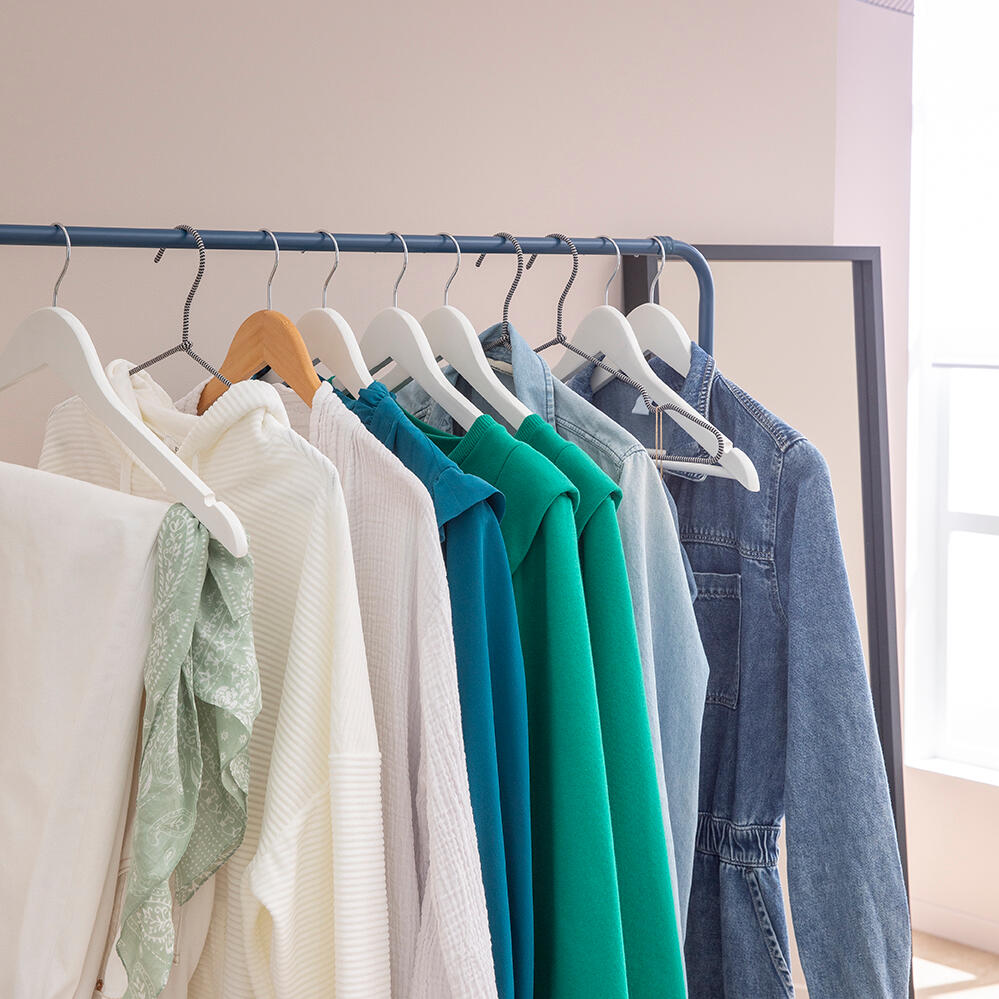 Set di 4 grucce antiscivolo L 44.5 x H 23 cm bianco - 9