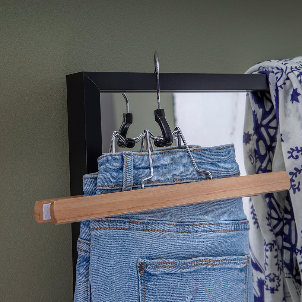 Cabide para calça e saia 28 cm madeira Spaceo - 7