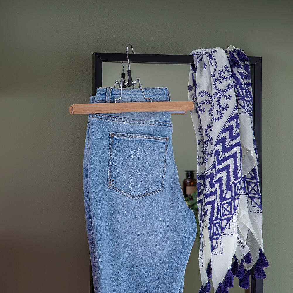 Cabide para calça e saia 28 cm madeira Spaceo - 15