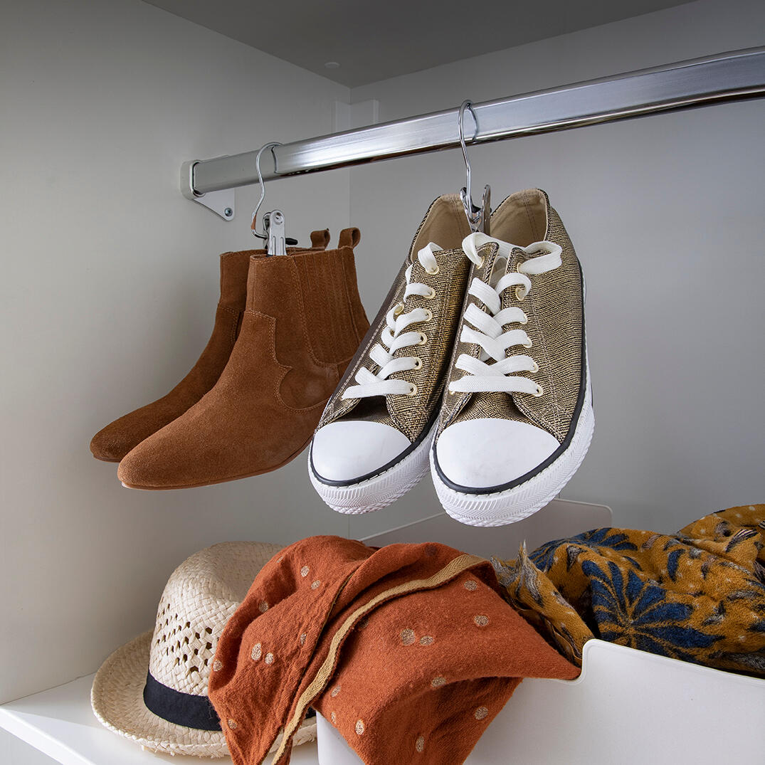 10 Perchas Para Zapatos Para Armario De 4 Niveles