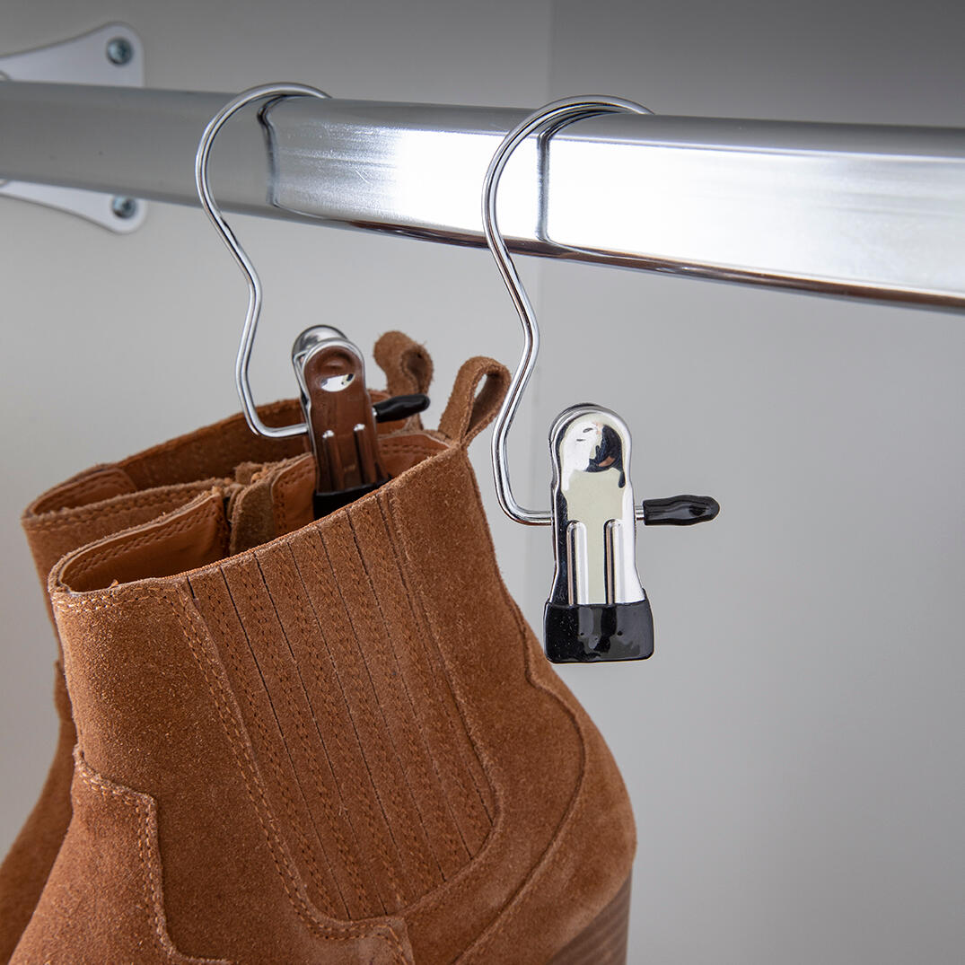 Cintre foulard métal noir, H.12 x l.5 x P.2.4 cm - 2