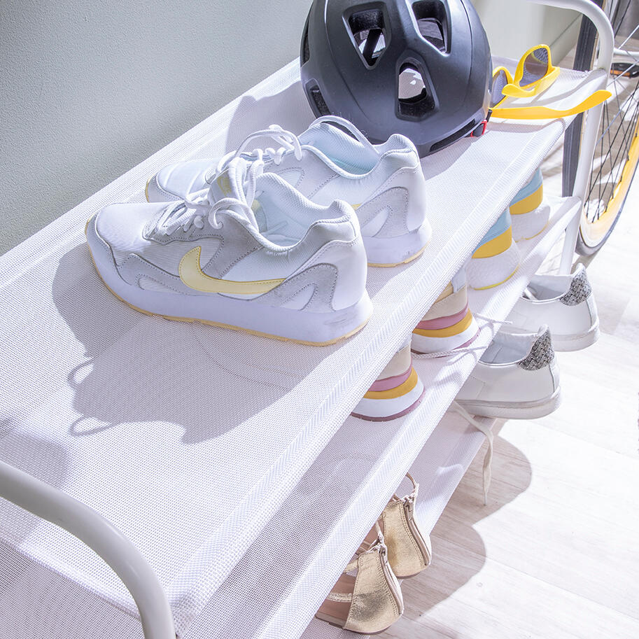 Sapateira empilhável branco 12 pares 65x90x35 cm Studio - 4