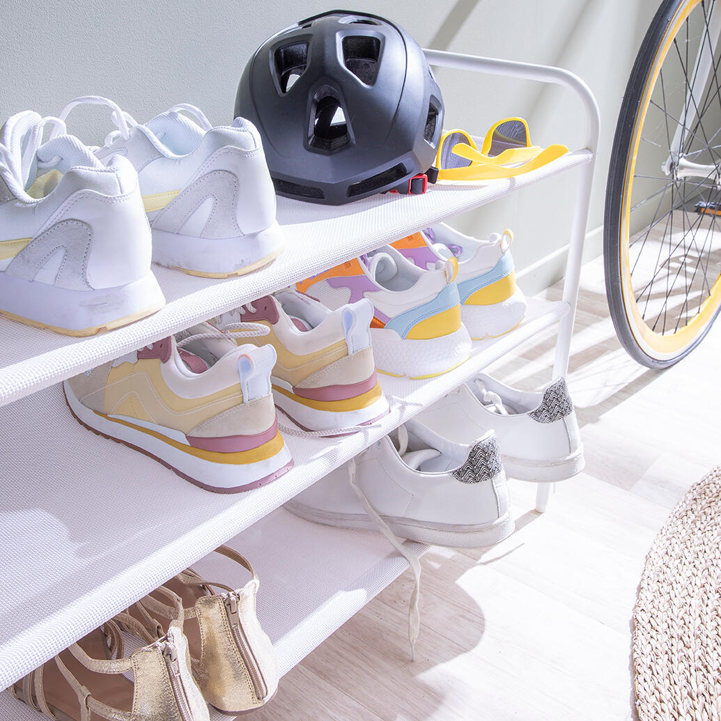 Sapateira empilhável branco 12 pares 65x90x35 cm Studio - 11
