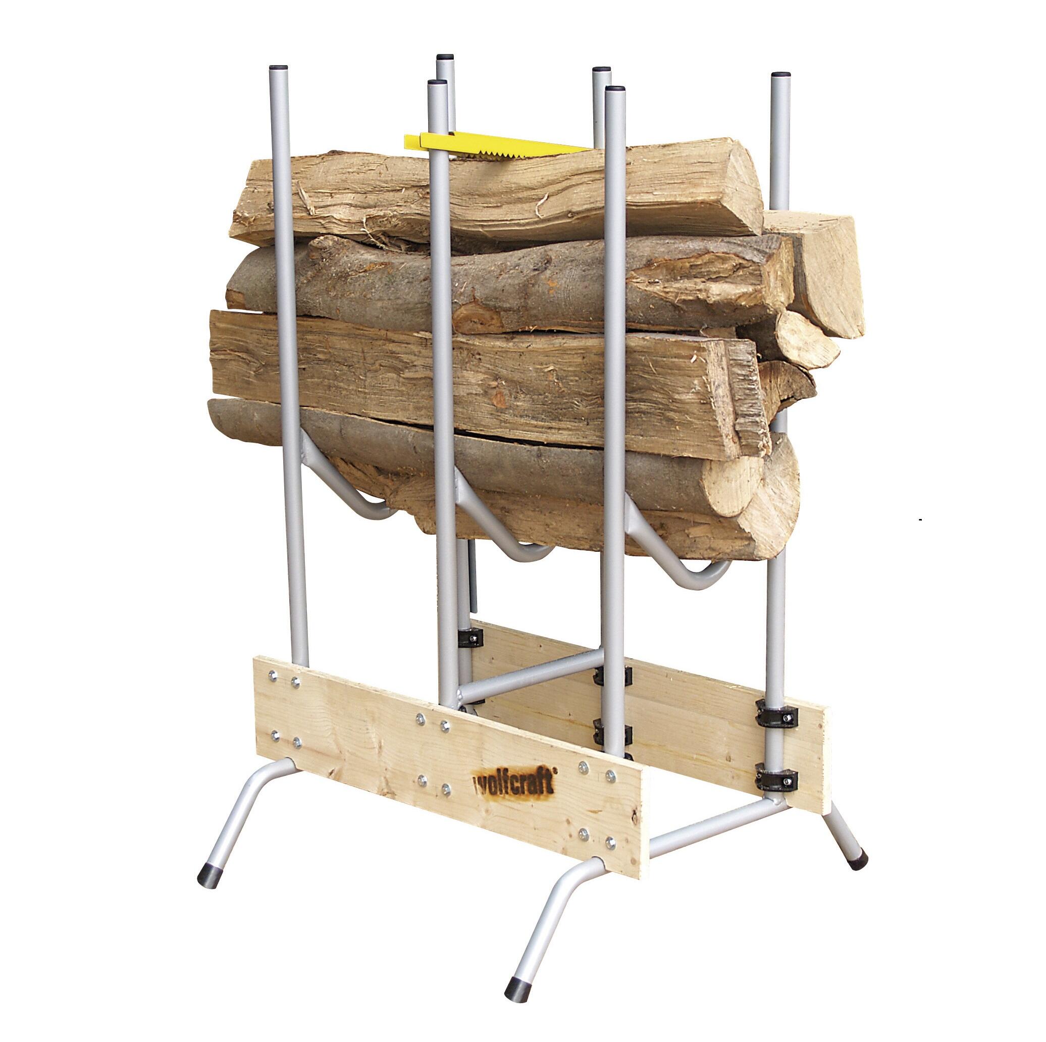 Chevalet de sciage du bois à support latéral en acier mobile léger pour la  coupe de bûches à la tron