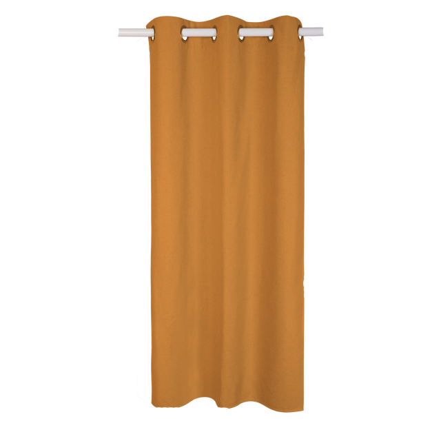 Tenda Aleyna giallo, oscurante con rivestimento, occhiello 140x280 cm INSPIRE