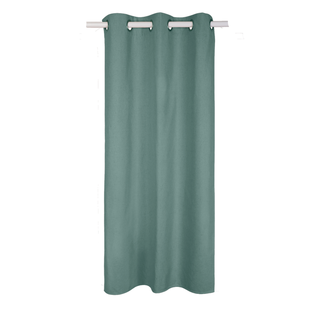 Tenda Aleyna verde, oscurante con rivestimento, occhiello 140x280 cm INSPIRE