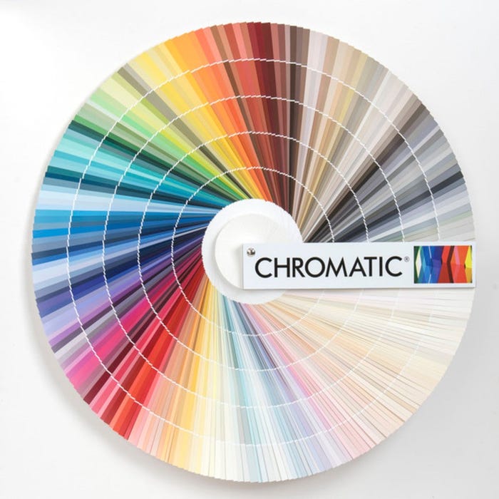 Les nuanciers RAL et Chromatic® sont les nuanciers référents sur le marché de la peinture Extérieur et de la décoration.  Chaque couleur du nuancier CHROMATIC® a été mise au point par une équipe de stylistes, spécialistes de la couleur et de la peinture pour en révéler tout leur éclat et vous permettre toutes les audaces.  Parce que chaque projet est unique, CHROMATIC® vous propose des solutions couleurs créatives et expertes permettant d’inscrire dans la tendance des projets durables et à fort contenu décoratif. 