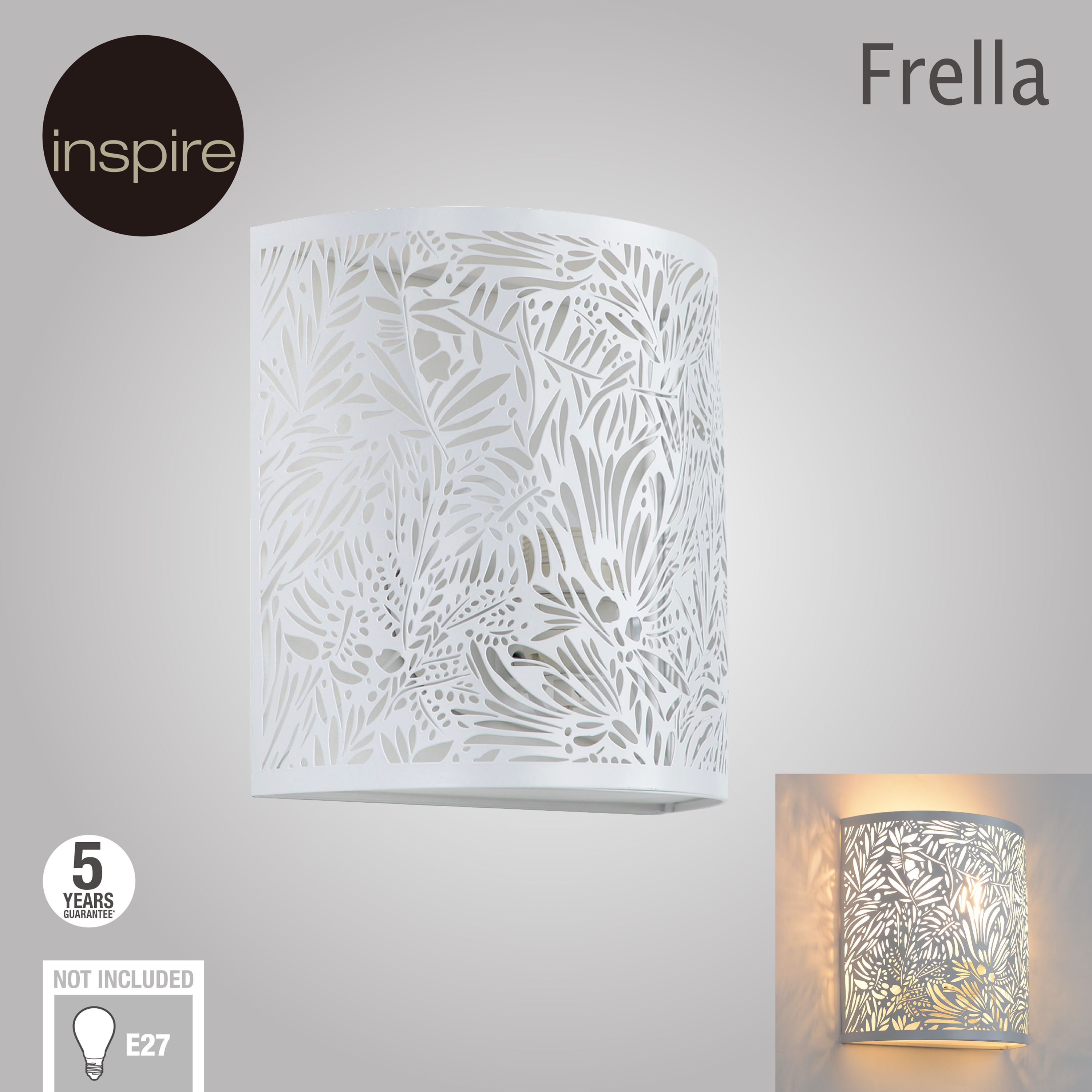 Kinkiet Frella biały E27 Inspire - 15