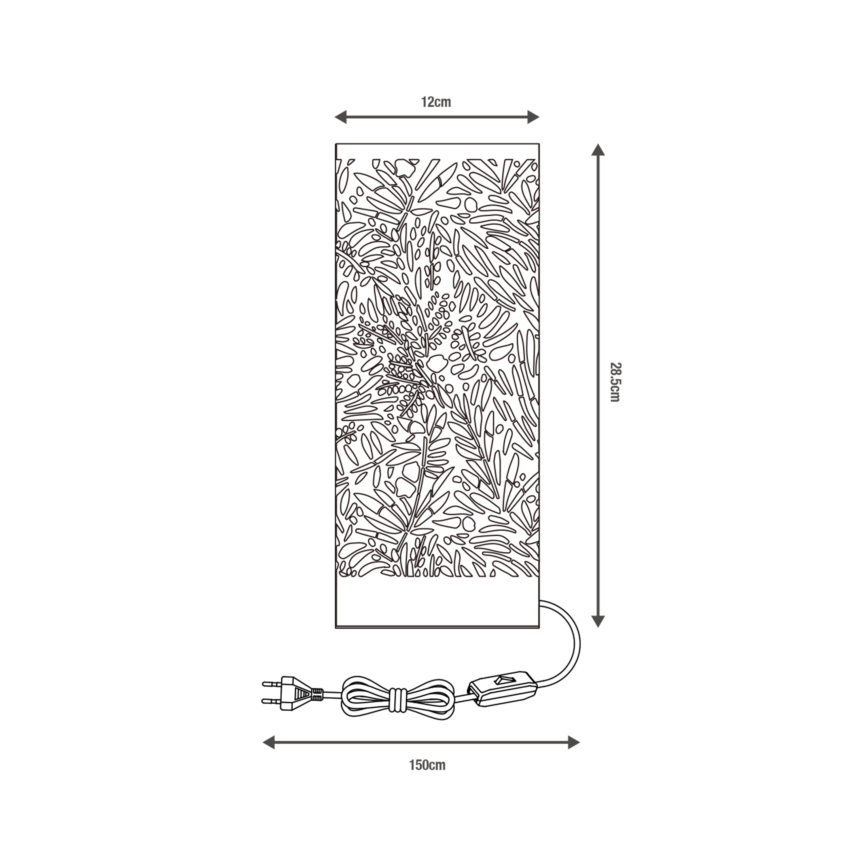 Lampe Frella, acier, blanc, H.28.5 cm INSPIRE, E27 - 9