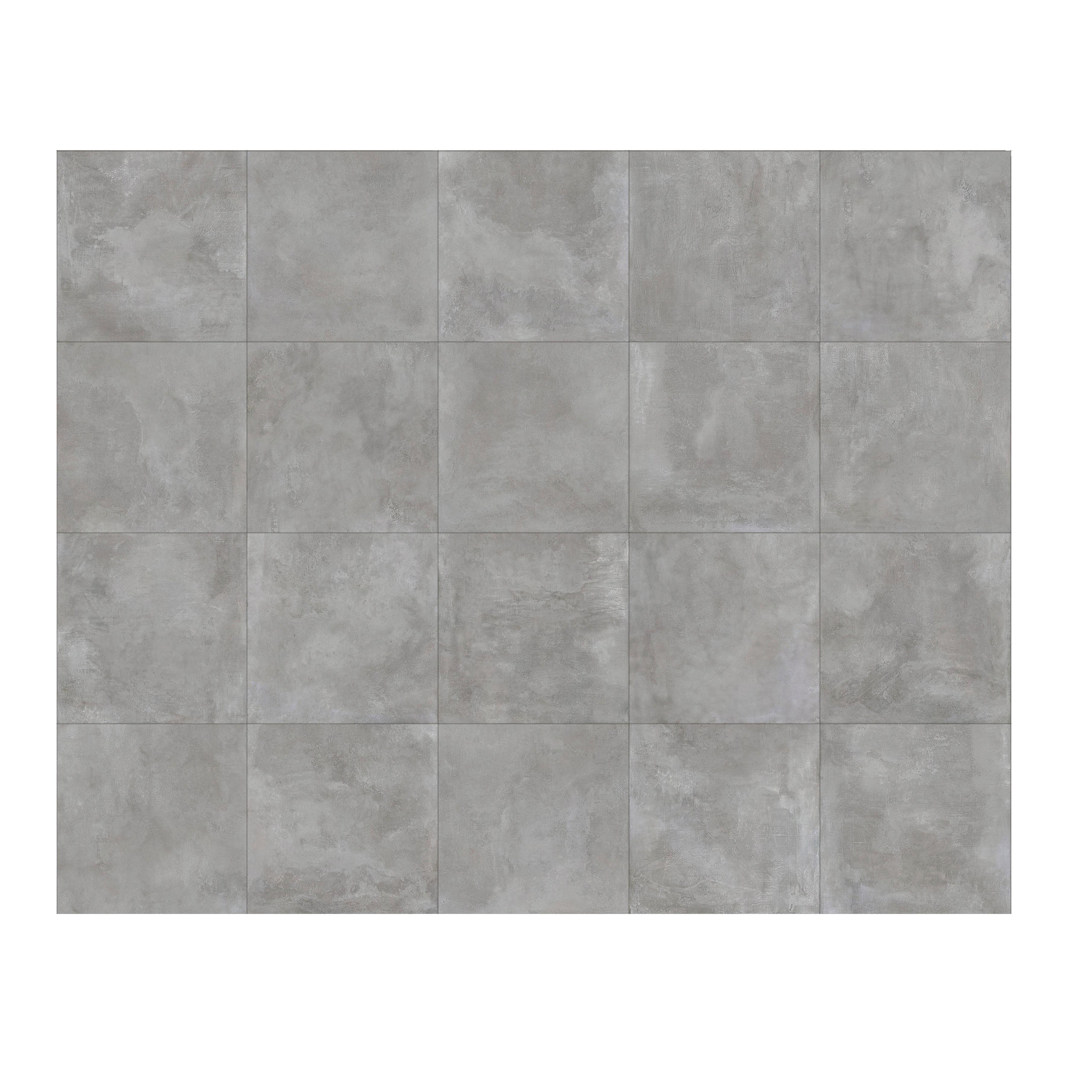 Piastrella da pavimento e rivestimento interno in gres porcellanato 81 x 81 cm rettificato grigio opaco Emotion R9 traffico intenso (pei 4/5) Sp. 9.5 mm - 2