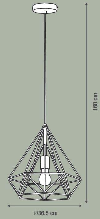 Suspension Byron acier, noir, Diam.36.5 cm INSPIRE, E27 - 5