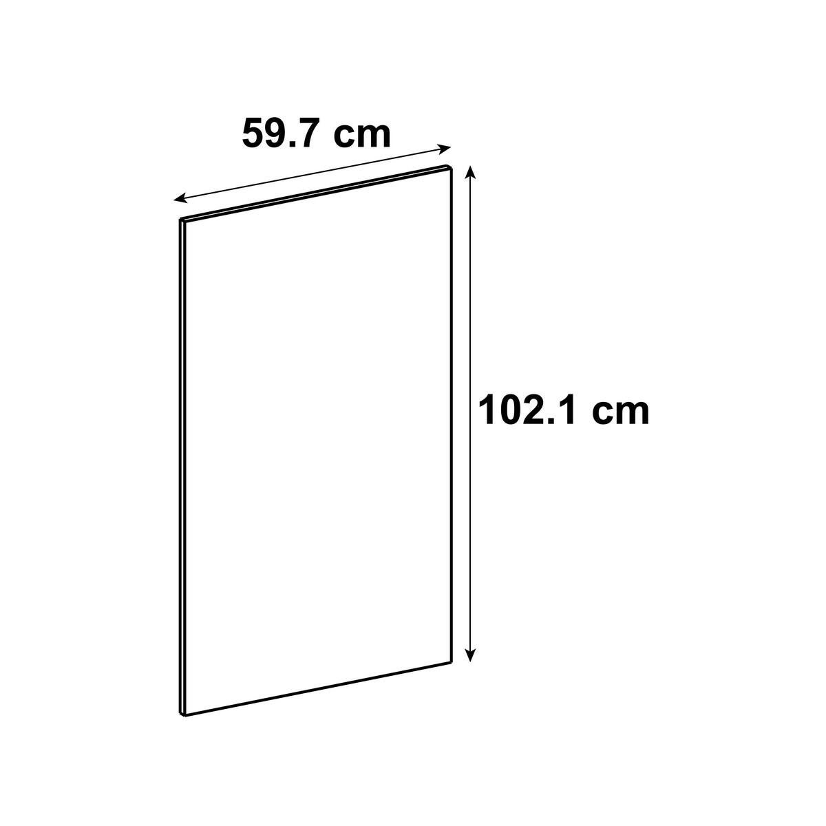 Frente cocina delinia id mikonos cemento claro 60 x 102.4 cm bj dcha/al izda