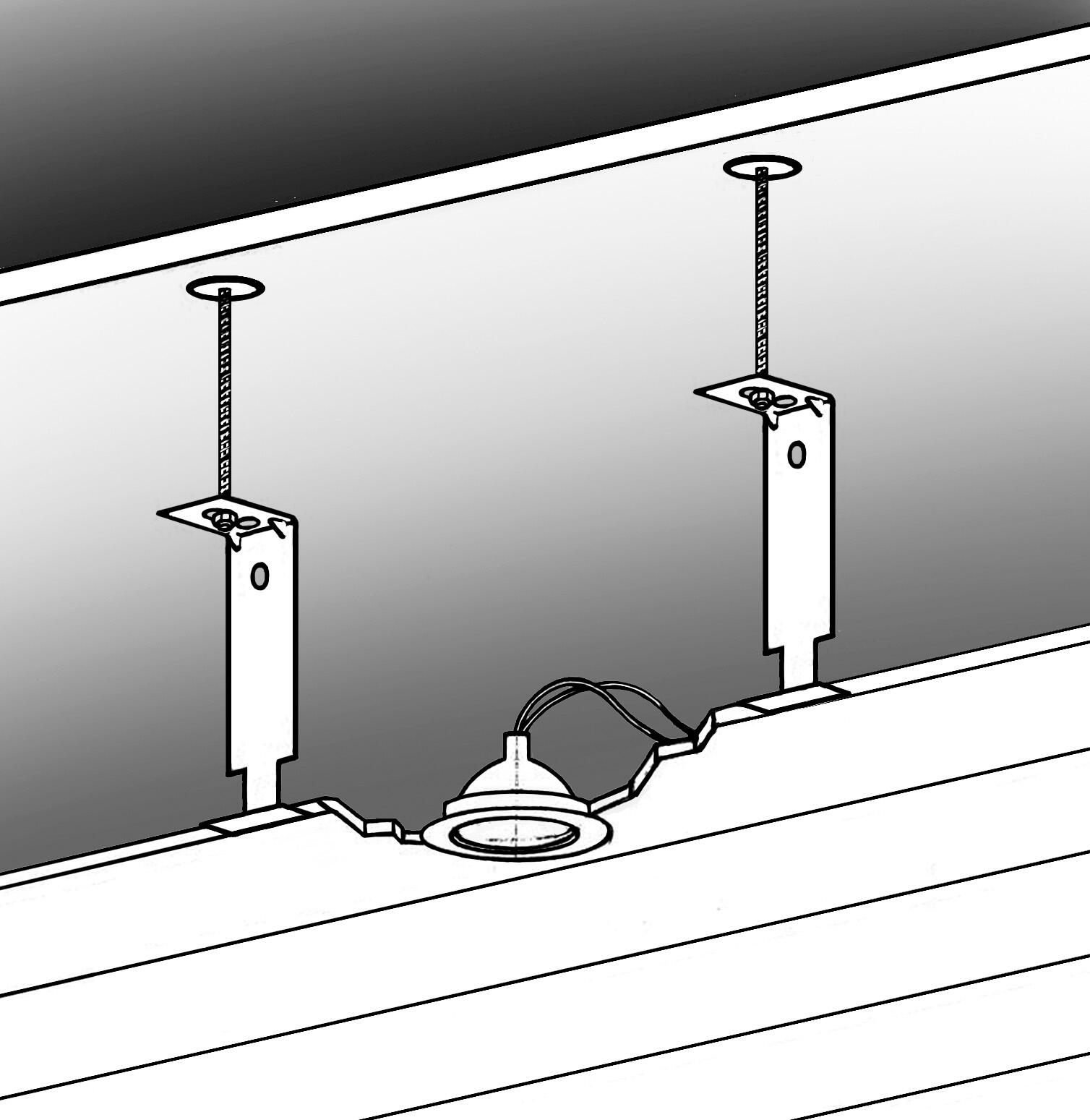 Lot de 10 suspentes pour plafond lambris GROSFILLEX, 15cm - 5