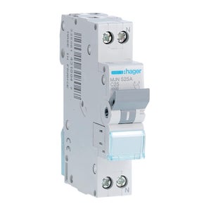Interruttore Magnetotermico Miniaturizzato 1 Modulo Schneider Electric R9p35625 Resi9 1p N 25a Curva C 4500a - 4
