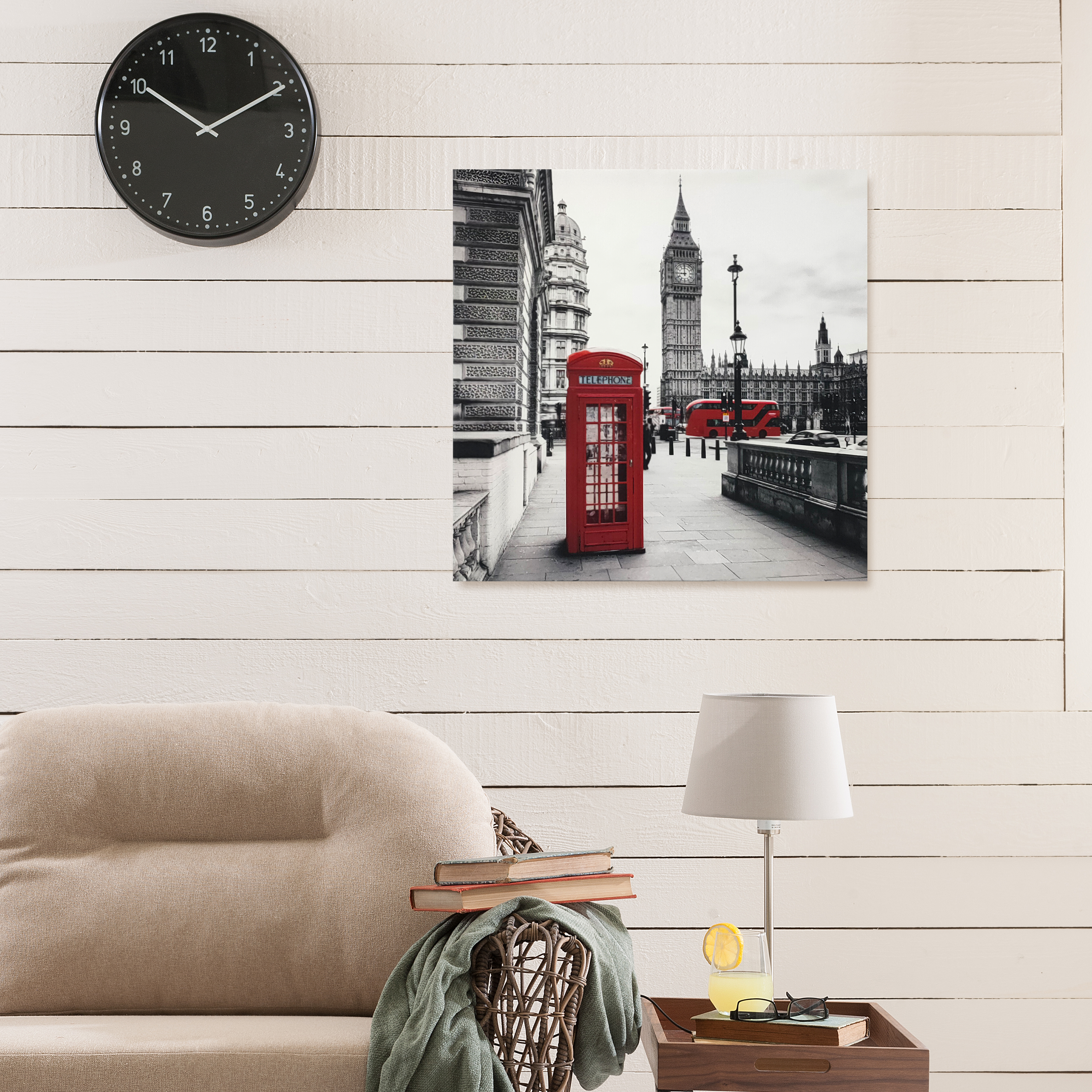 Quadro sem moldura Caixa de telefone 40x40cm Inspire - 4